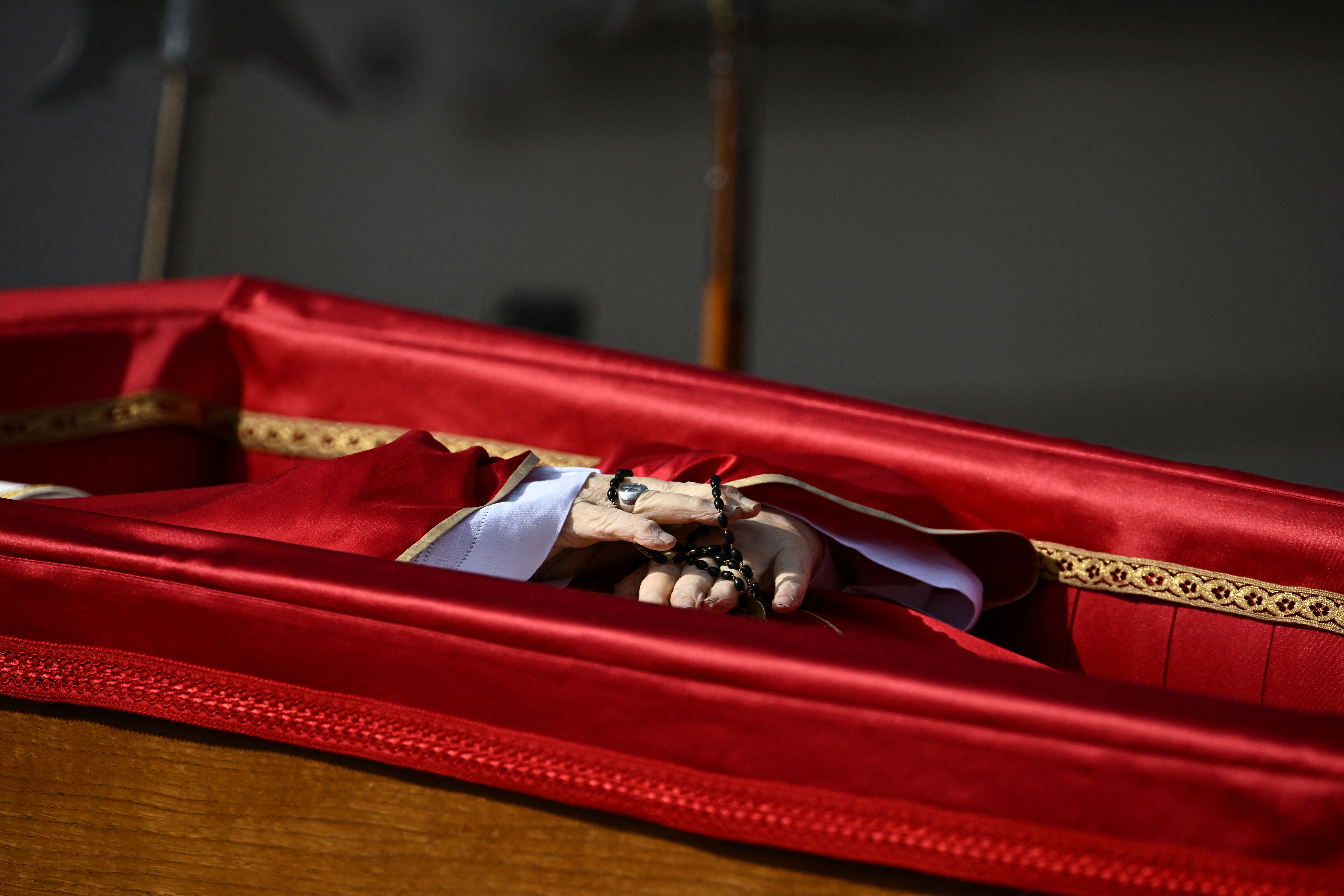 Pope Francis' coffin is transferred to St. Peter's Basilica