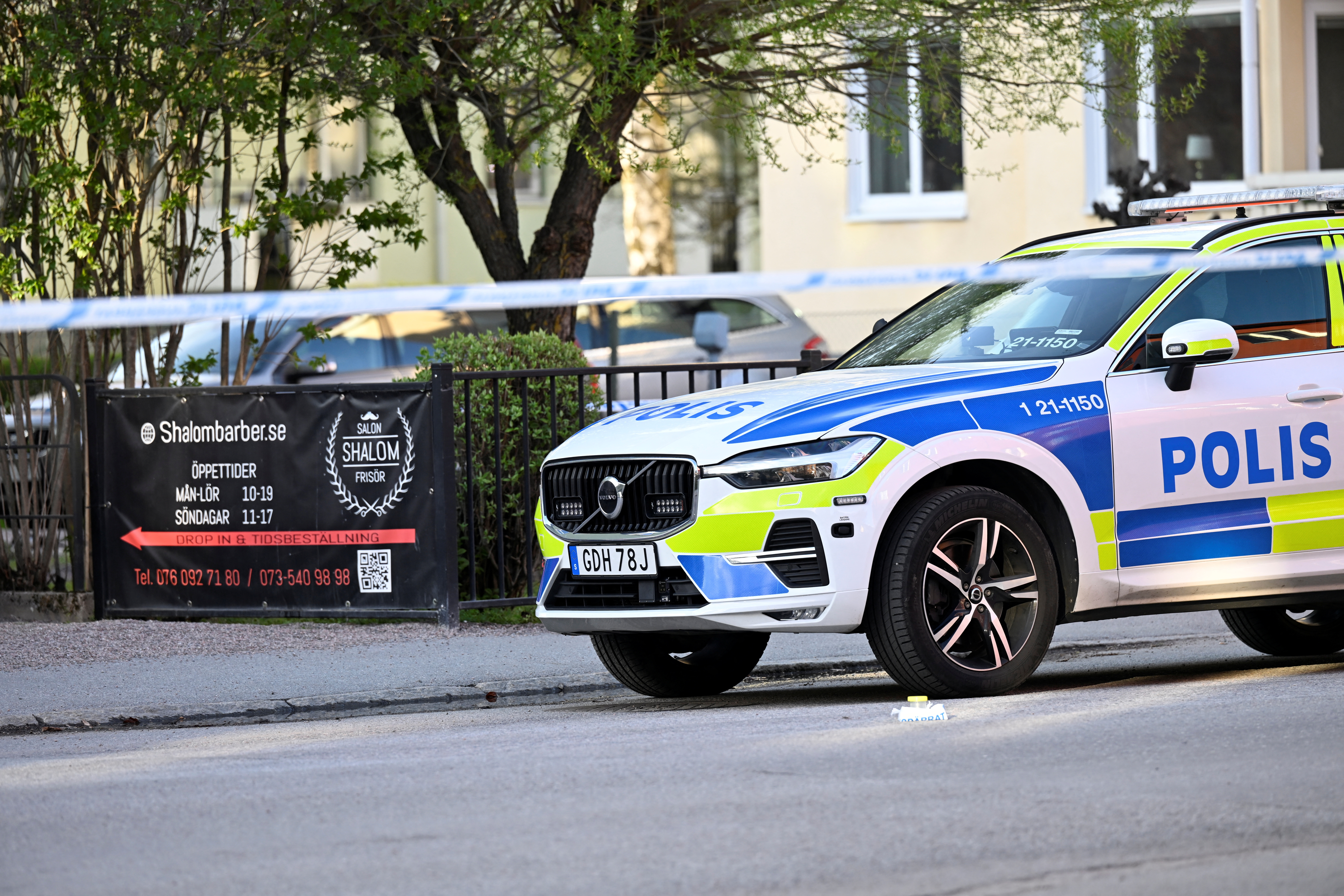 Several people injured after a series of loud bangs that indicated gunfire, in Uppsala