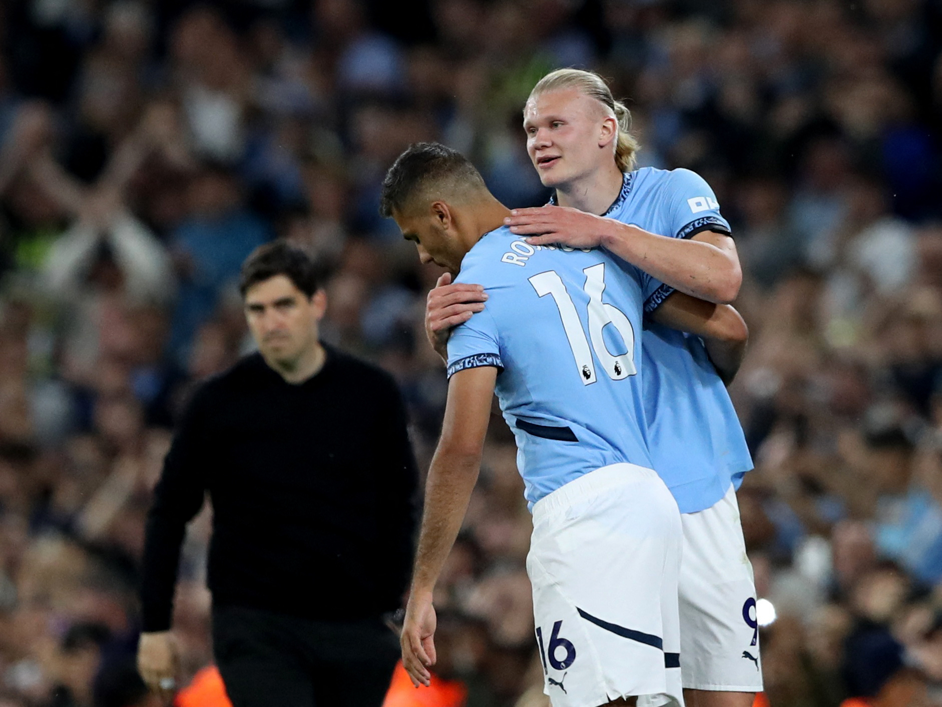 Rodri Hernandez Erling Haaland Manchester City FC
