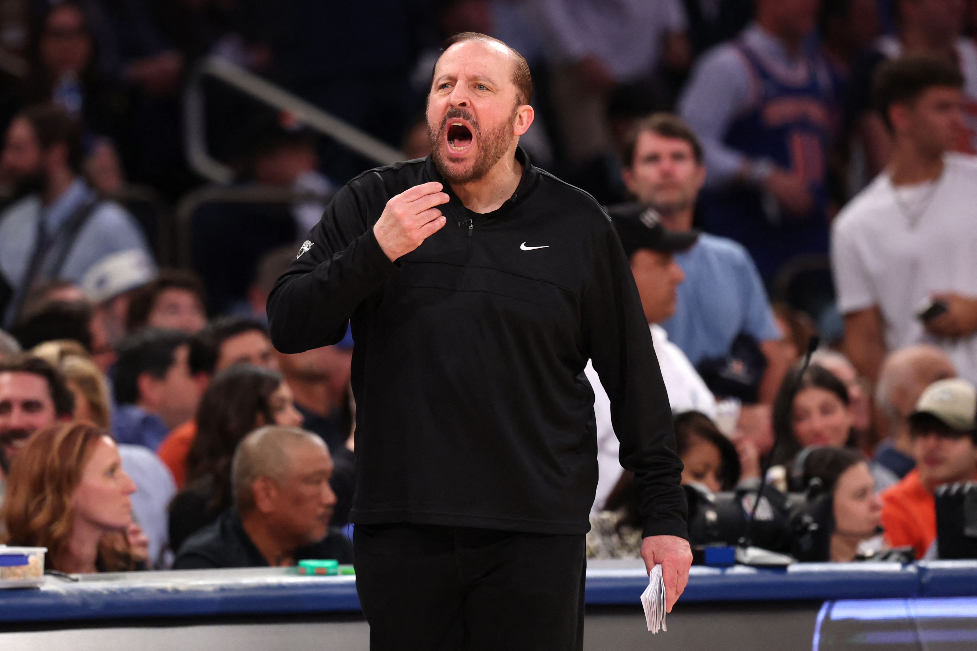 2025-05-Tom Thibodeau-PLAYOFFS-INDIANA-PACERS-AT-NEW-YORK-KNICKS