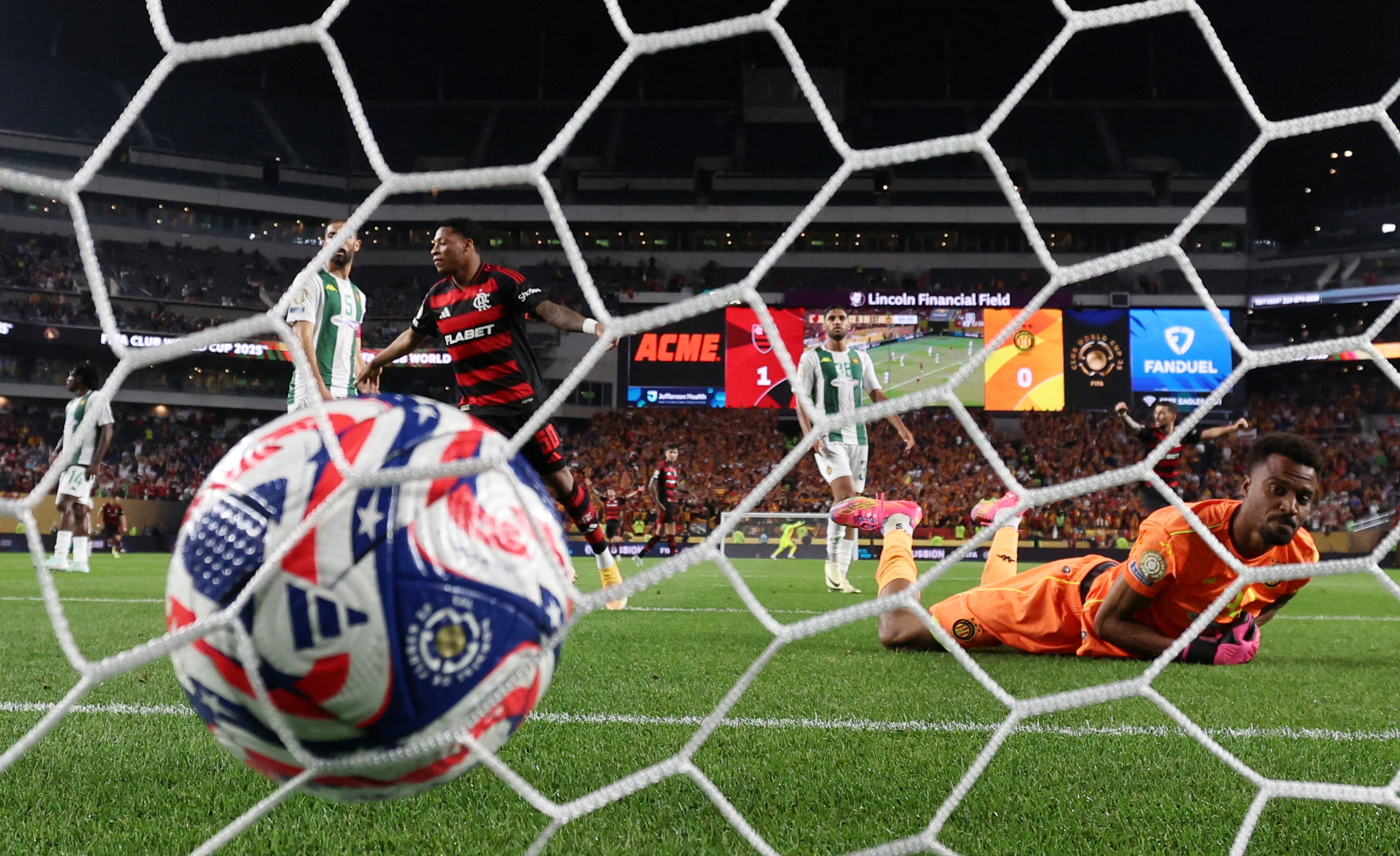 Soccer Football - FIFA Club World Cup - Group D - Flamengo v Esperance Sportive de Tunis - Lincoln Financial Field, Philadelphia, Pennsylvania, U.S. - June 16, 2025 Esperance Sportive de Tunis' Ben Said looks dejected after Flamengo's Luiz Araujo scores t