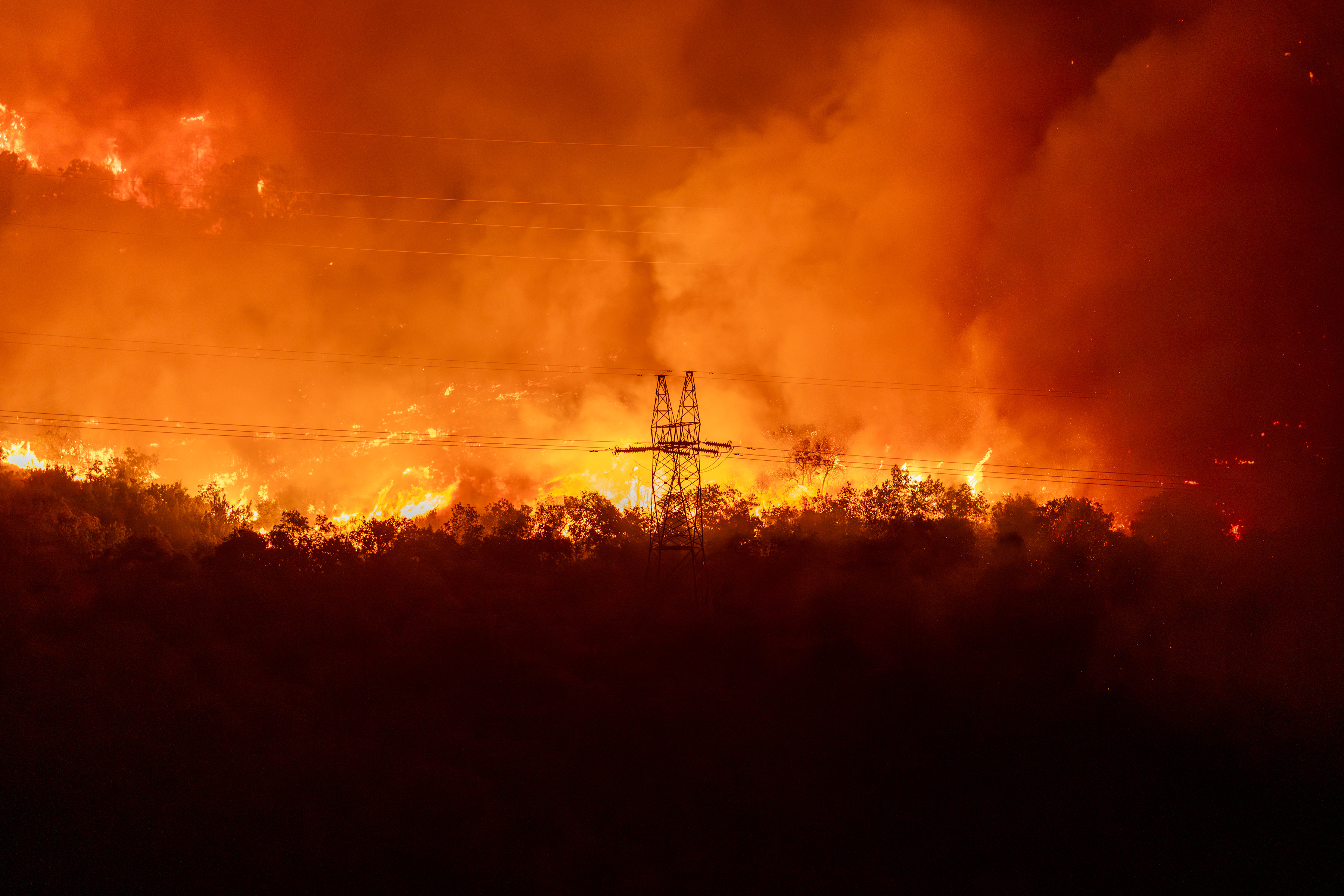 PODGORICA, CRNA GORA - 12. AUGUST 2025: Požari i dalje bjesne u Crnoj Gori