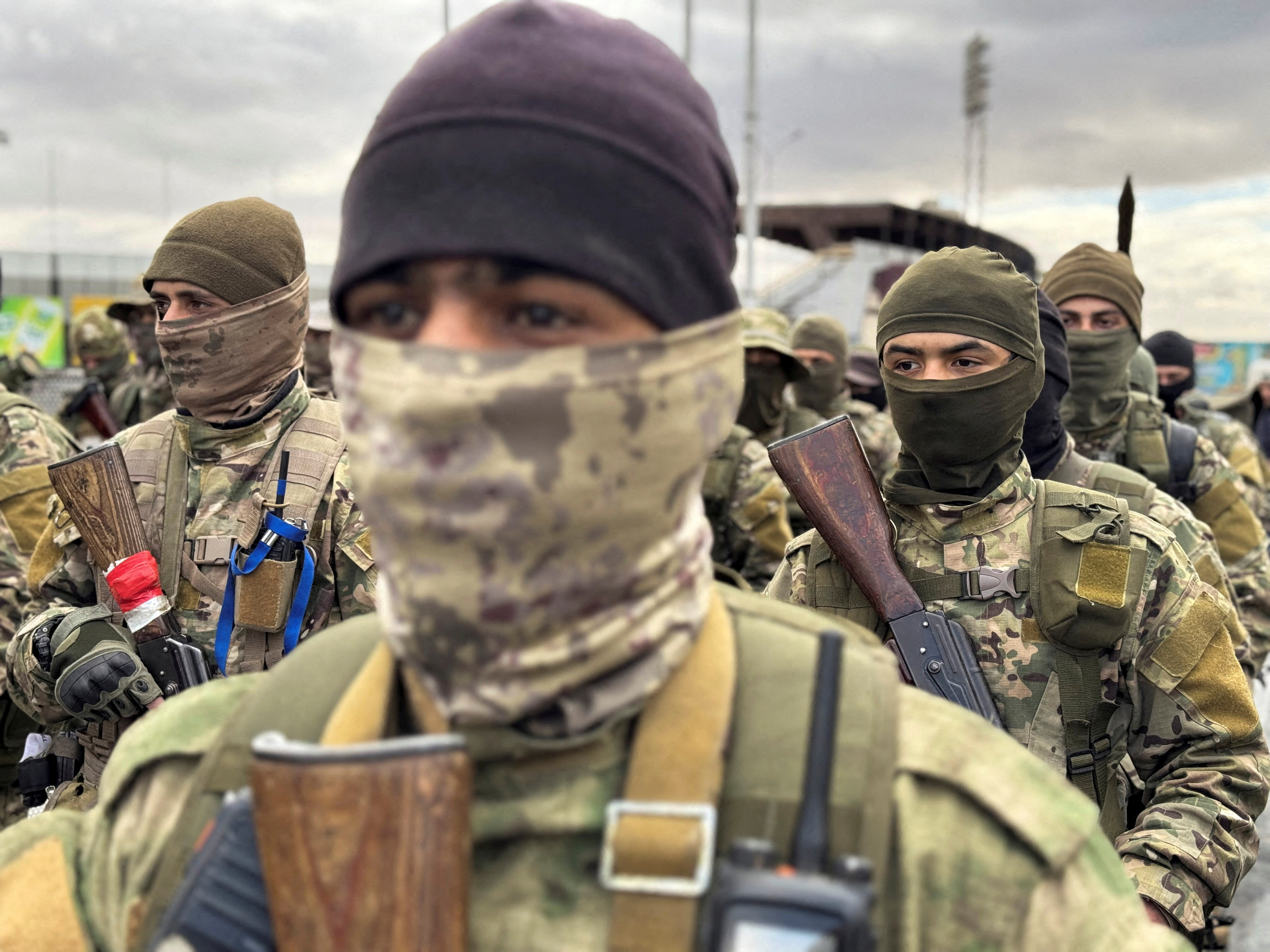 FILE PHOTO: Khaled Brigade, a part of Hay'at Tahrir al-Sham (HTS)