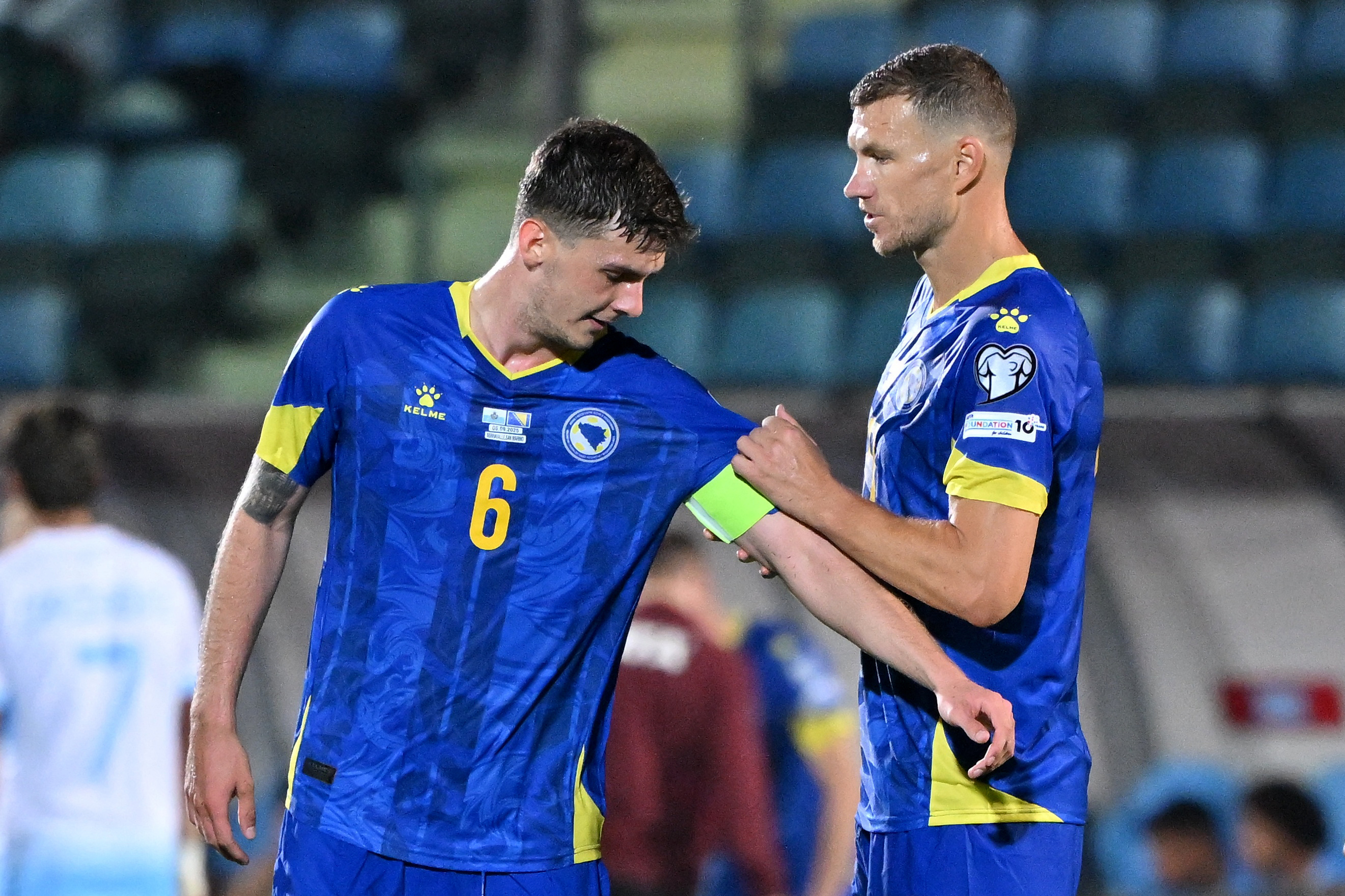2025-09-Edin Džeko Benjamin Tahirović-WORLDCUP-SMR-BIH-REPORT.JPG