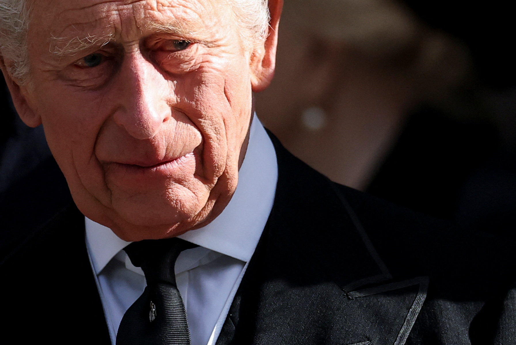 Britain's King Charles looks on at the end of the Requiem Mass, on the day of the funeral of Britain's Katharine, Duchess of Kent, at Westminster Cathedral in London, Britain, September 16, 2025. REUTERS/Toby Melville