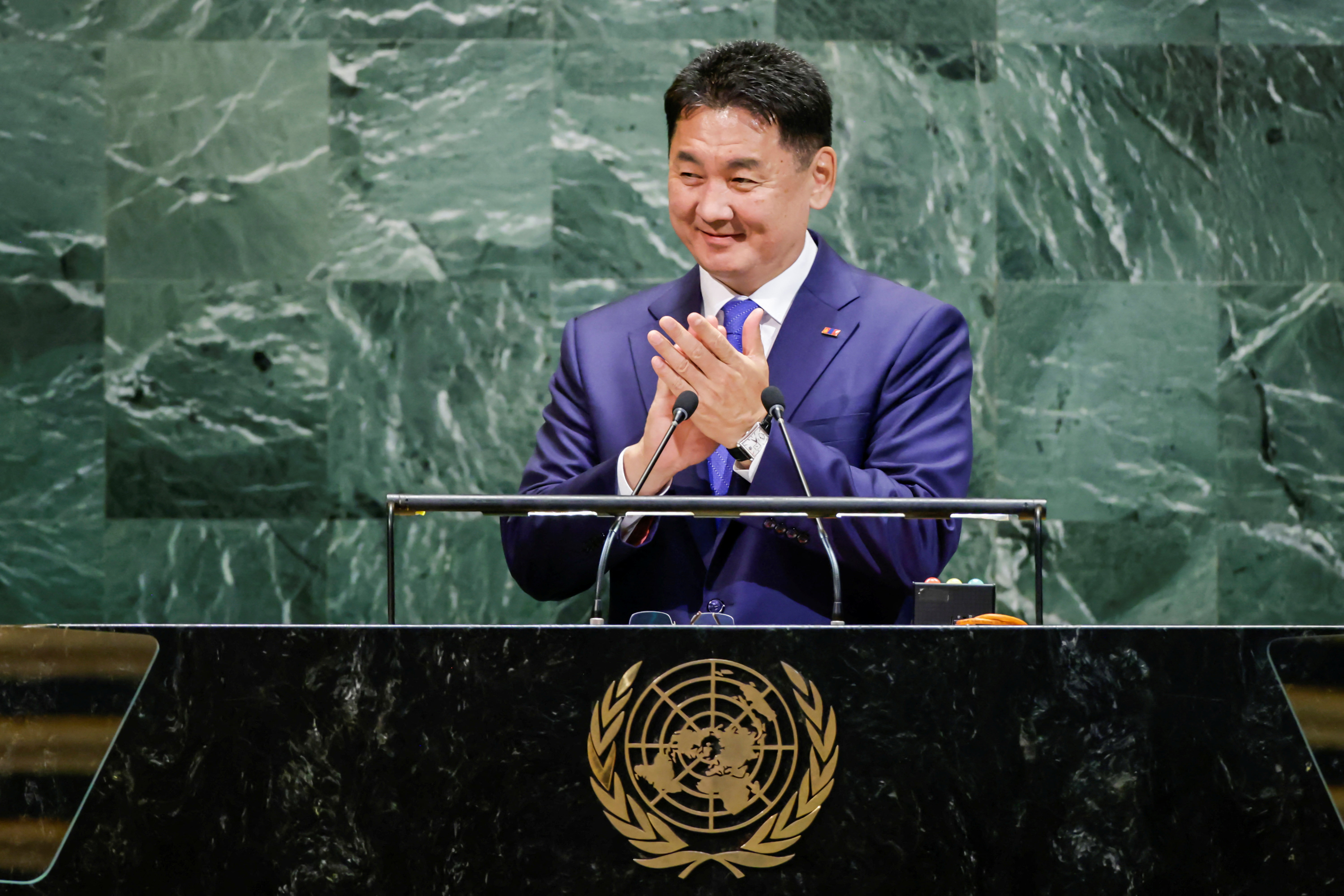 Mongolia's President Ukhnaa Khurelsukh