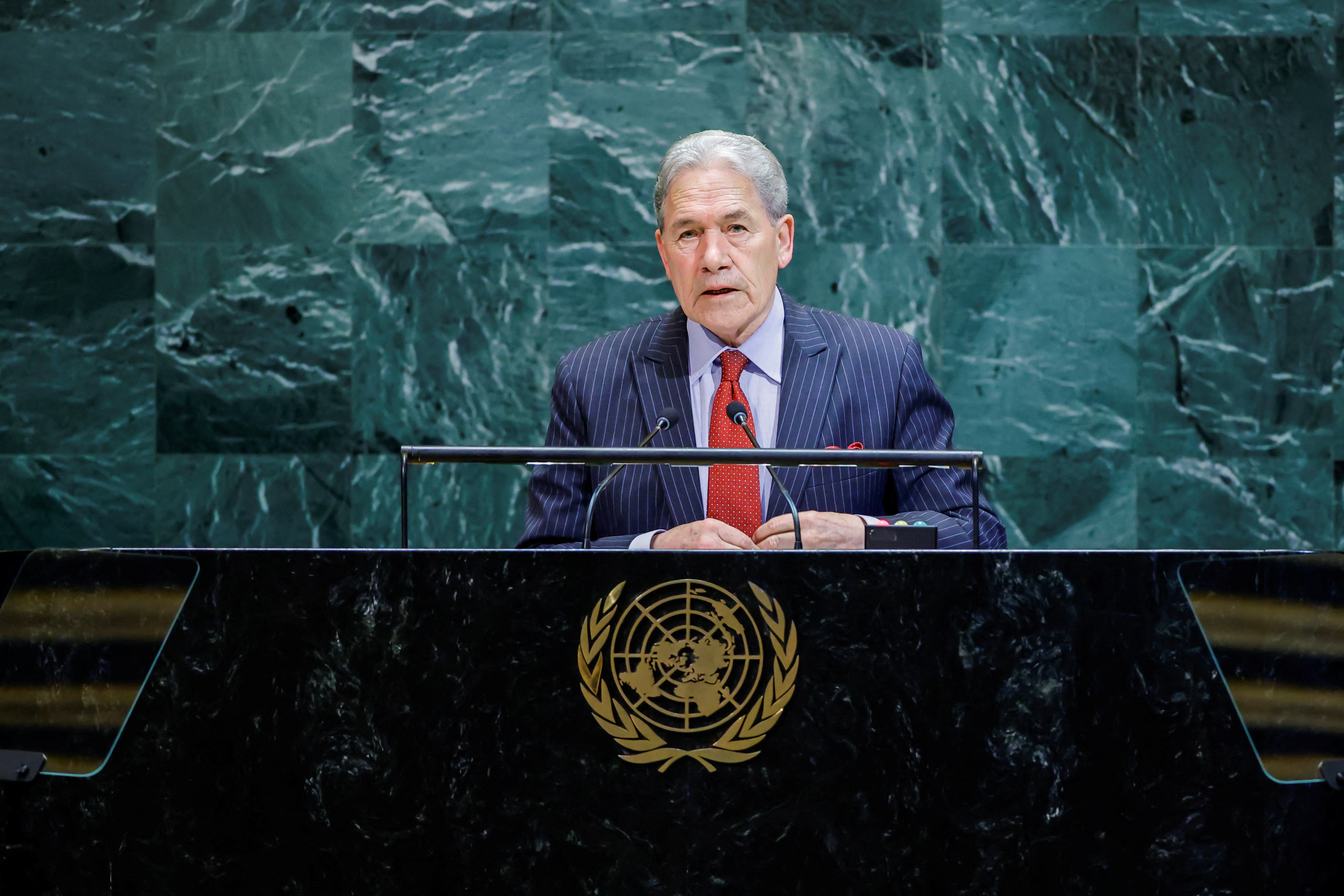 New Zealand's Foreign Minister Winston Peters