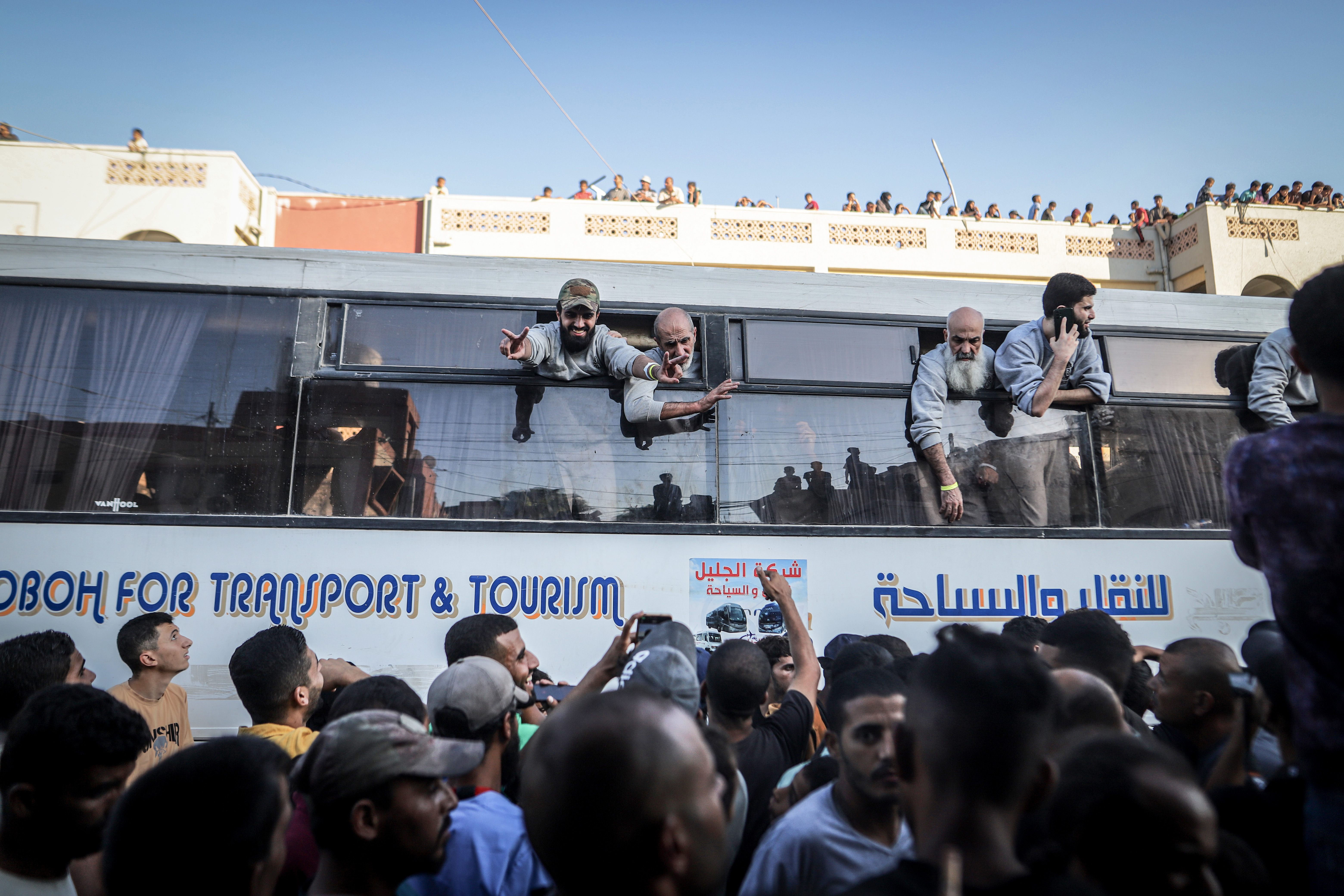 KHAN YOUNIS, GAZA - 13. OKTOBAR 2025.