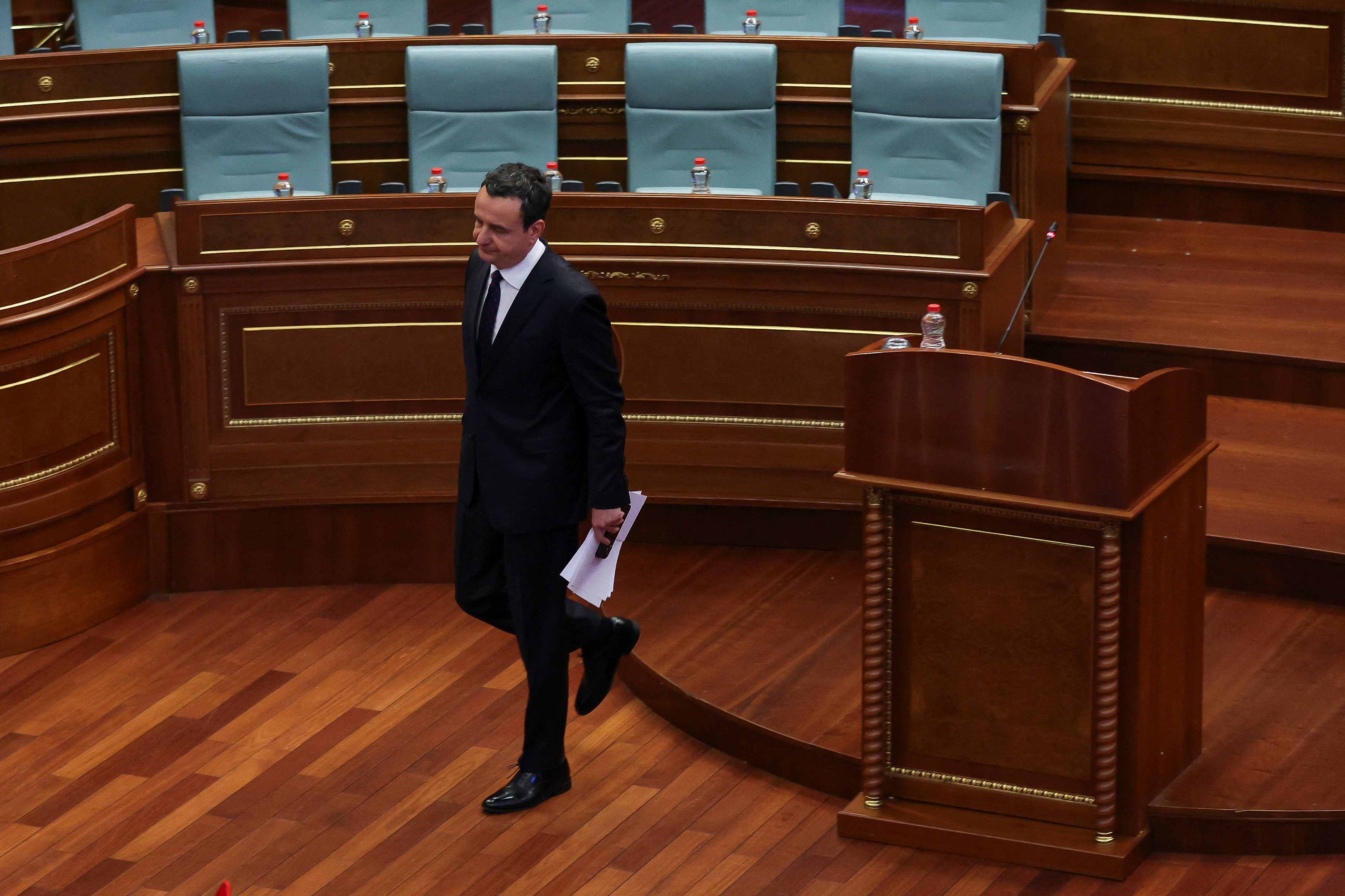 Acting Prime Minister and Self-Determination party leader Albin Kurti