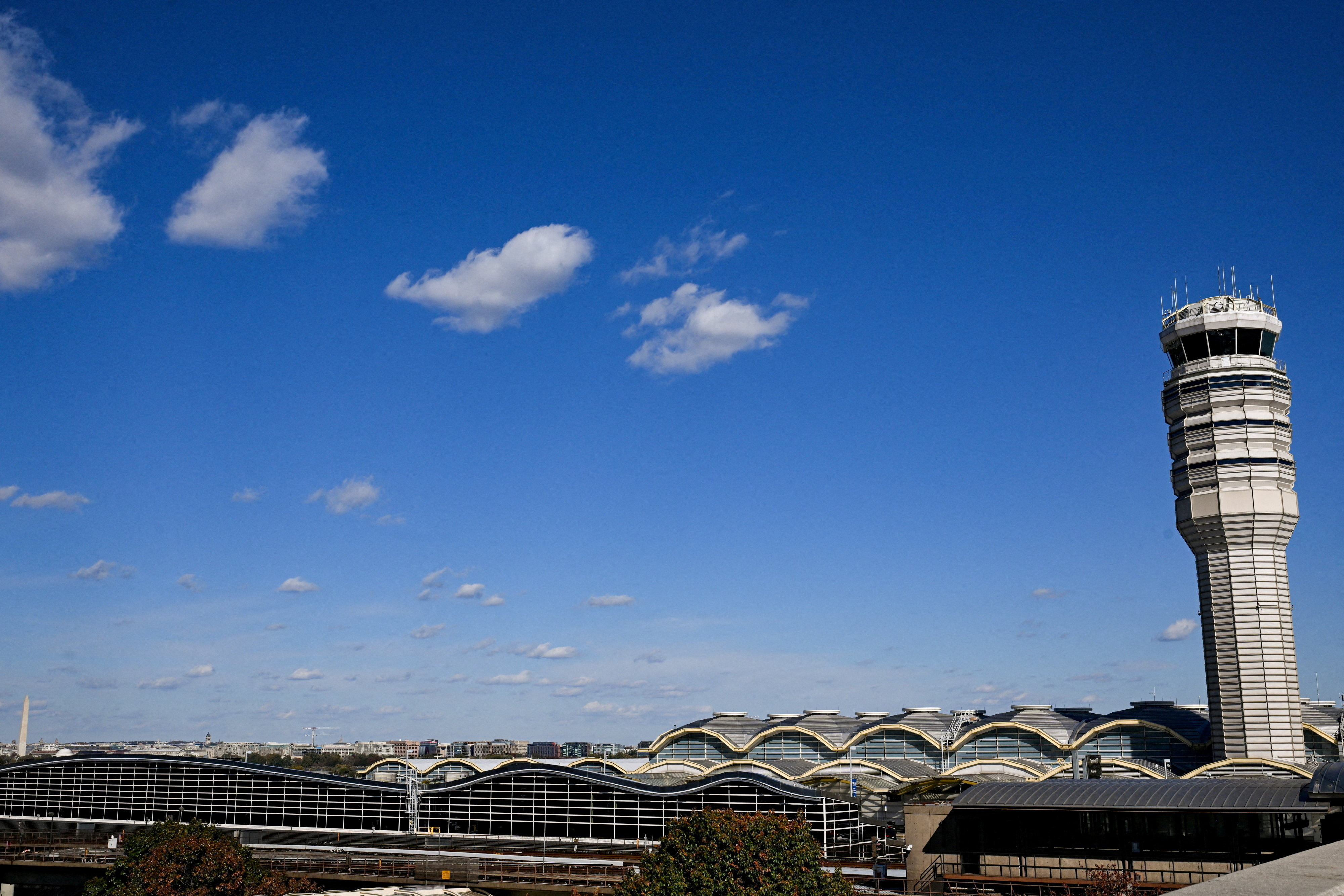 FILE PHOTO: The control tower at Ronald Reagan Washington National Airport
