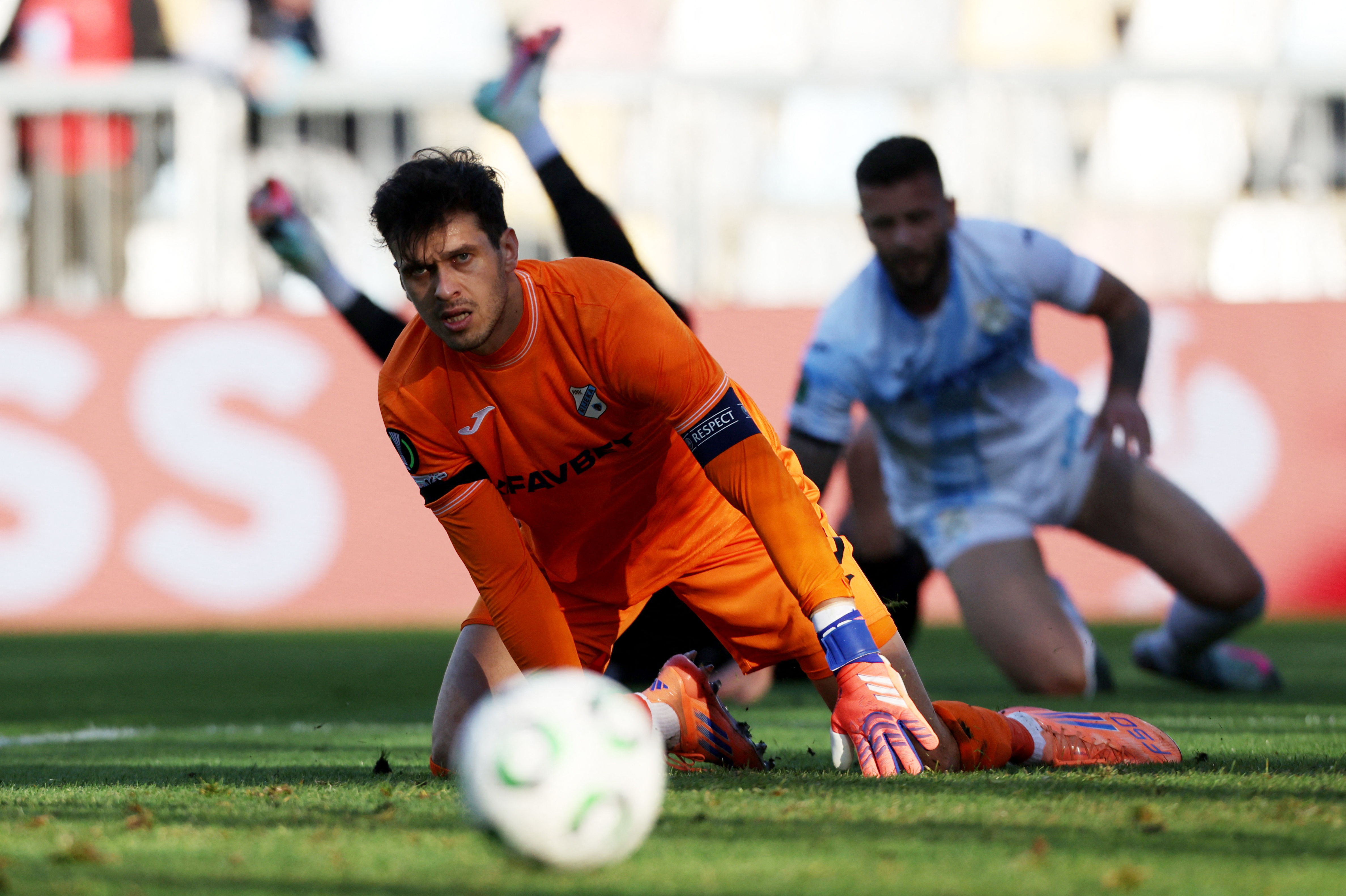 Soccer Football - UEFA Conference League - Rijeka v Sparta Prague - Stadion HNK Rijeka, Rijeka, Croatia - October 24, 2025  Rijeka's Martin Zlomislic REUTERS/Antonio Bronic