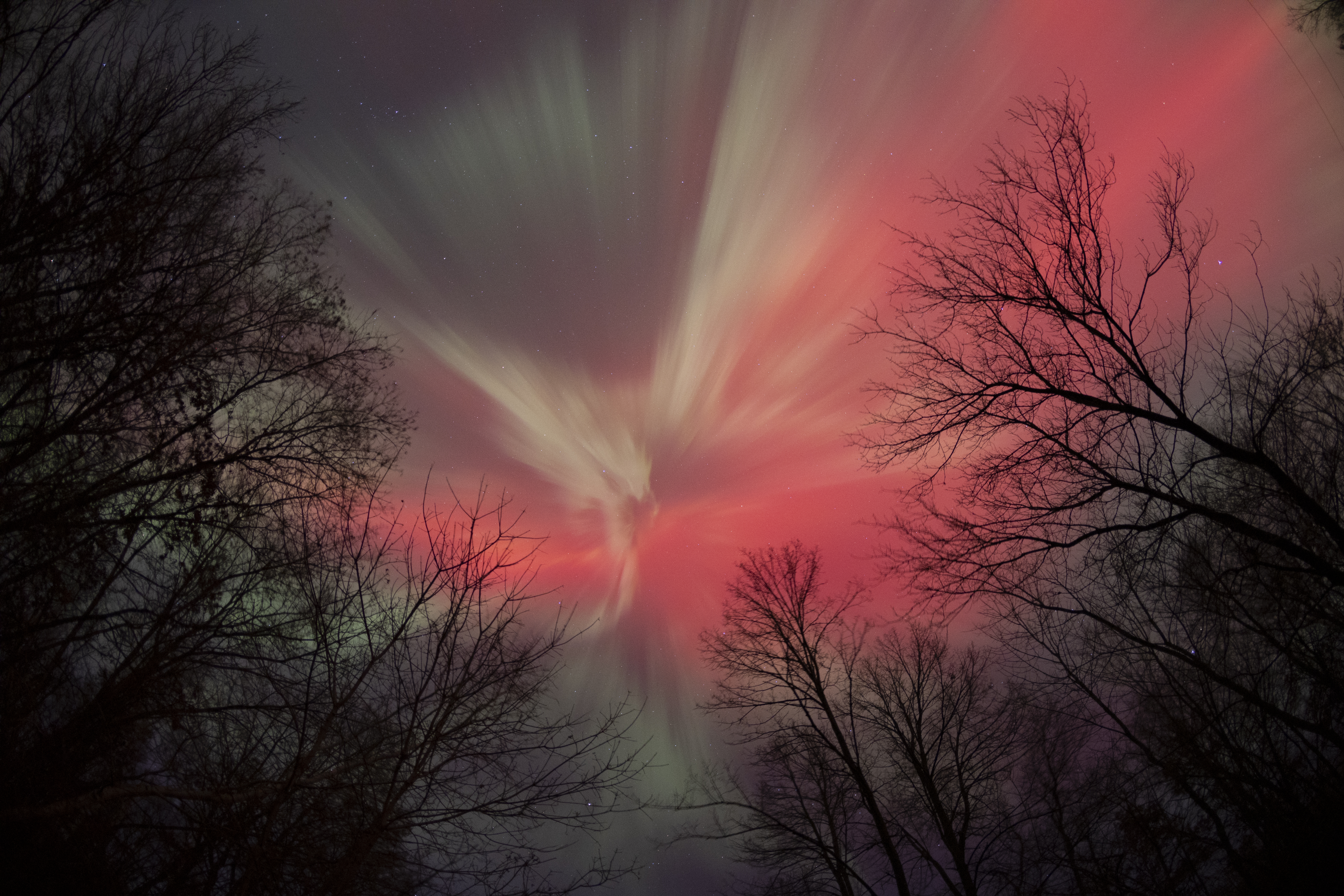 MINNESOTA, SJEDINJENE AMERIČKE DRŽAVE - 11. NOVEMBAR: Aurora pleše noćnim nebom iznad Princetona, Minnesota, Sjedinjene Američke Države, 11. novembra 2025. godine. ( Christopher Juhn - Anadolu Agency )