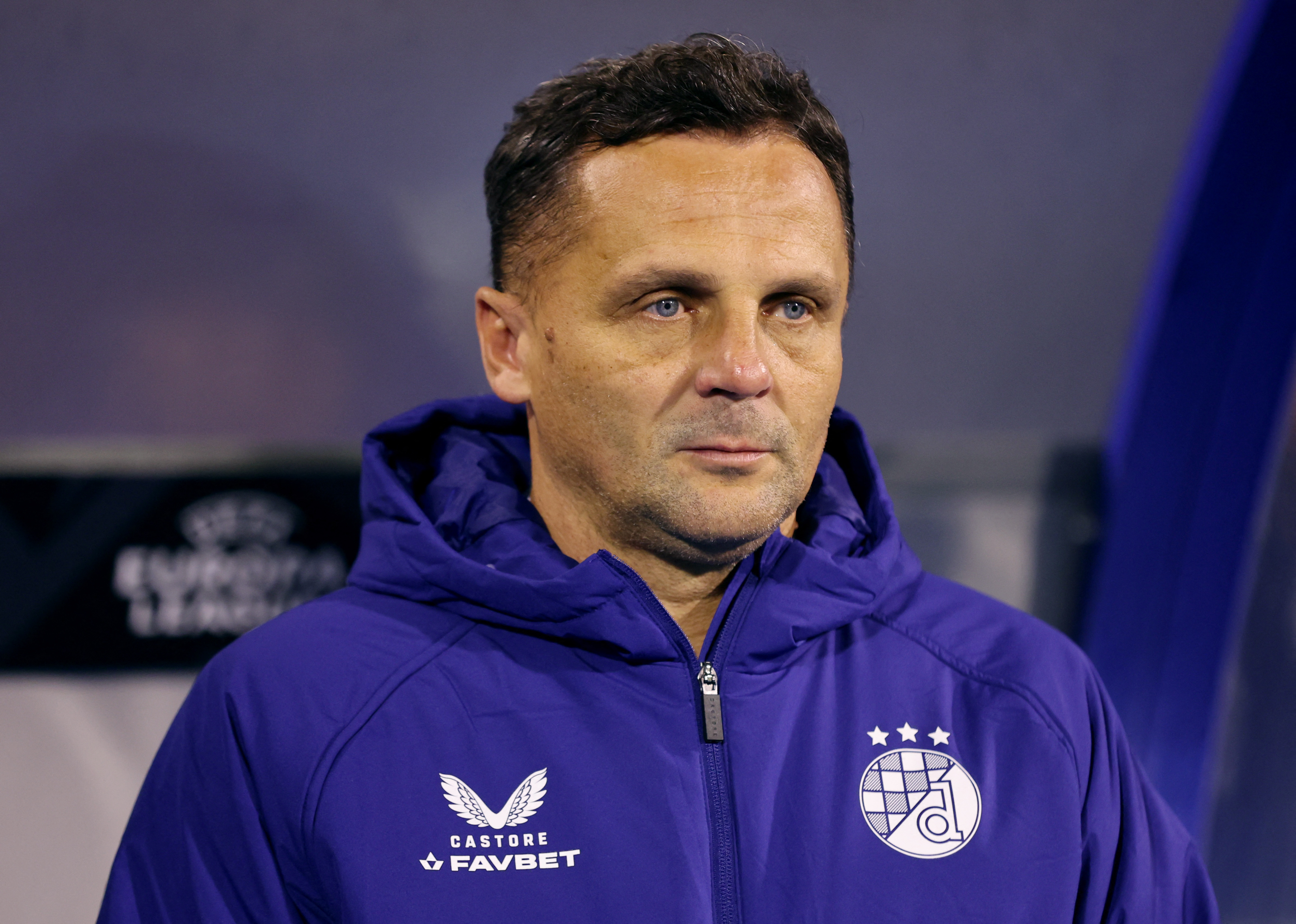 Soccer Football - UEFA Europa League - GNK Dinamo Zagreb v Celta Vigo - Stadion Maksimir, Zagreb, Croatia - November 6, 2025 GNK Dinamo Zagreb coach Mario Kovacevic Kovačević before the match REUTERS/Antonio Bronic