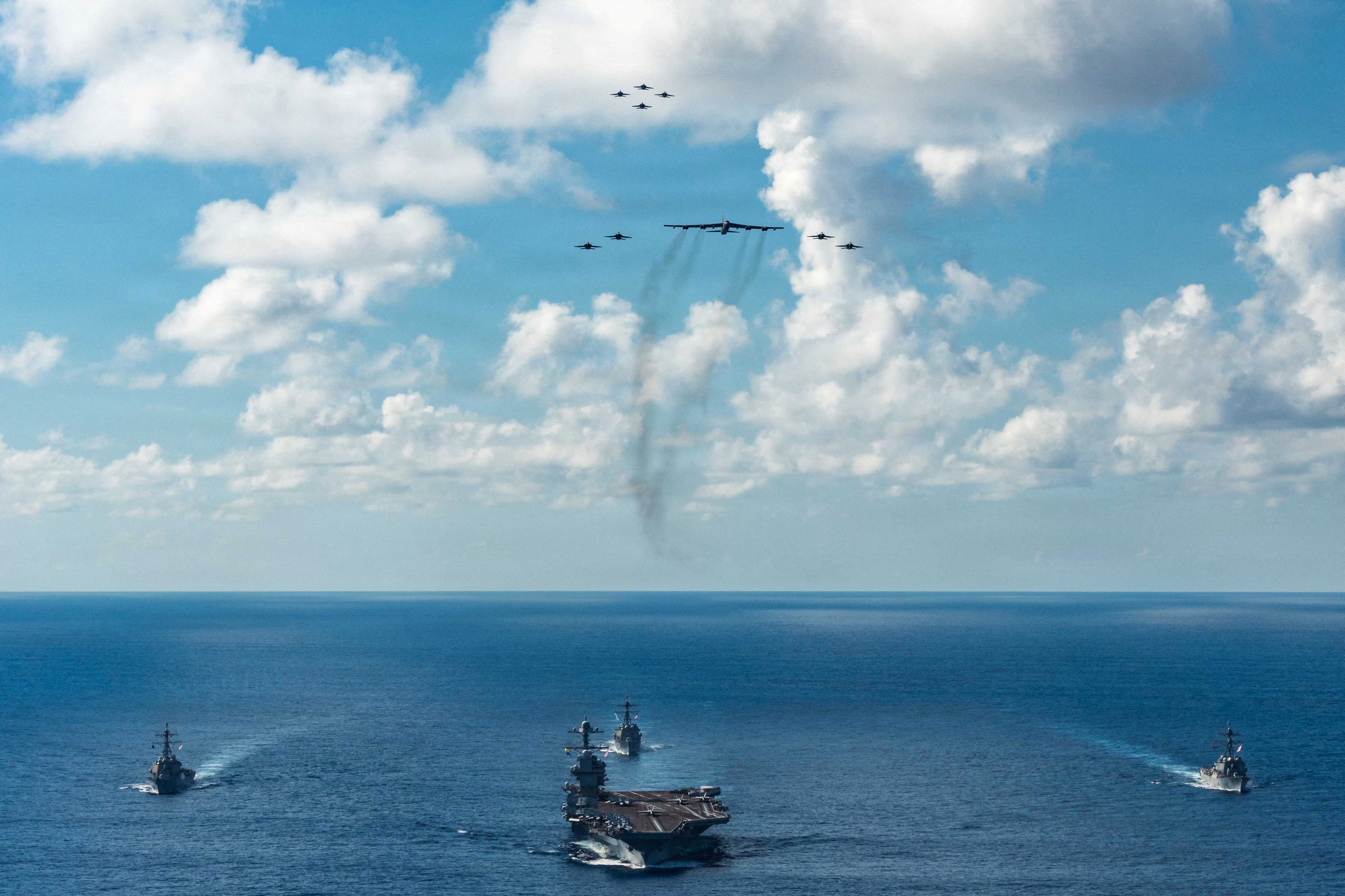 FILE PHOTO: The U.S. Navy’s Gerald R. Ford Carrier Strike Group