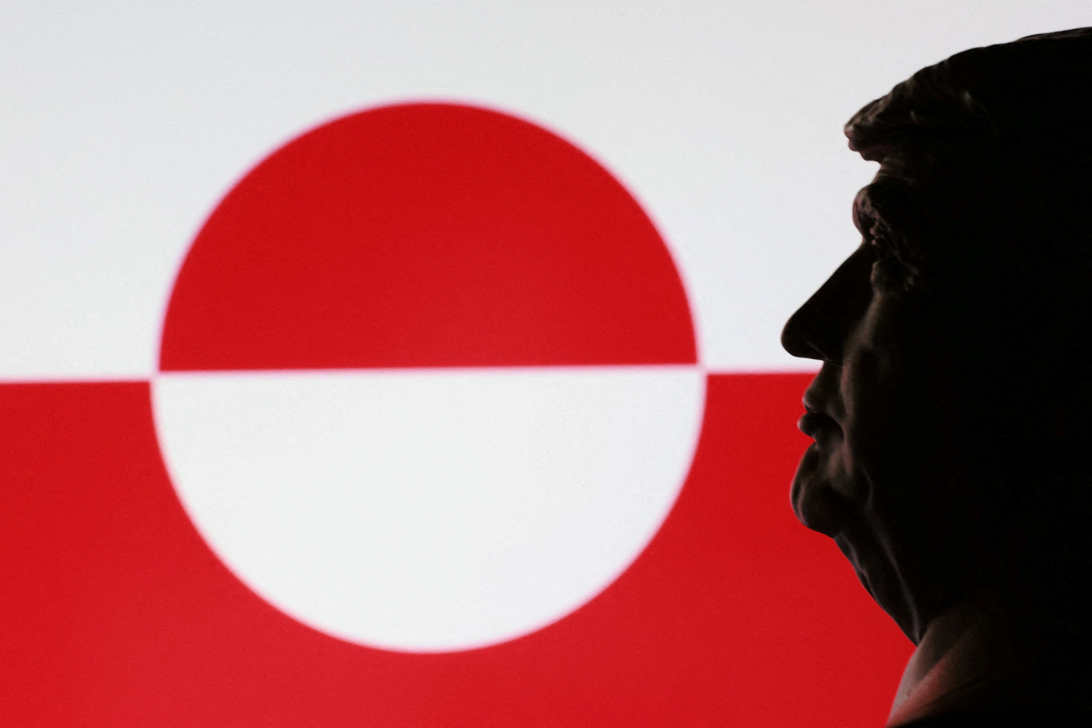 FILE PHOTO: A 3D printed miniature of U.S. President Donald Trump and Greenland flag are seen in this illustration taken January 9, 2026. REUTERS/Dado Ruvic/Illustration/File Photo