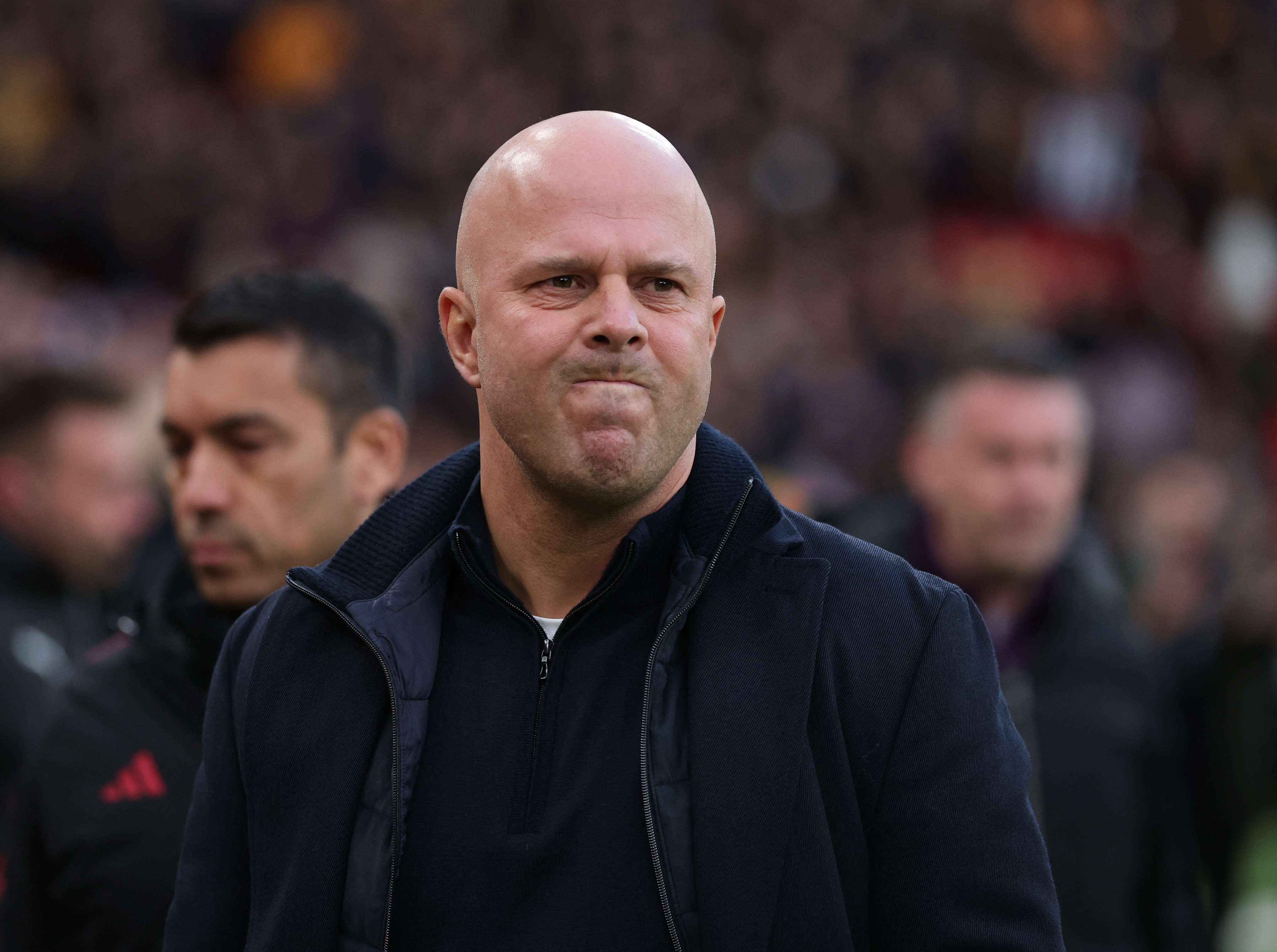 Soccer Football - Premier League - Liverpool v Wolverhampton Wanderers - Anfield, Liverpool, Britain - December 27, 2025  Liverpool manager Arne Slot before the match REUTERS/Phil Noble EDITORIAL USE ONLY. NO USE WITH UNAUTHORIZED AUDIO, VIDEO, DATA, FIXT