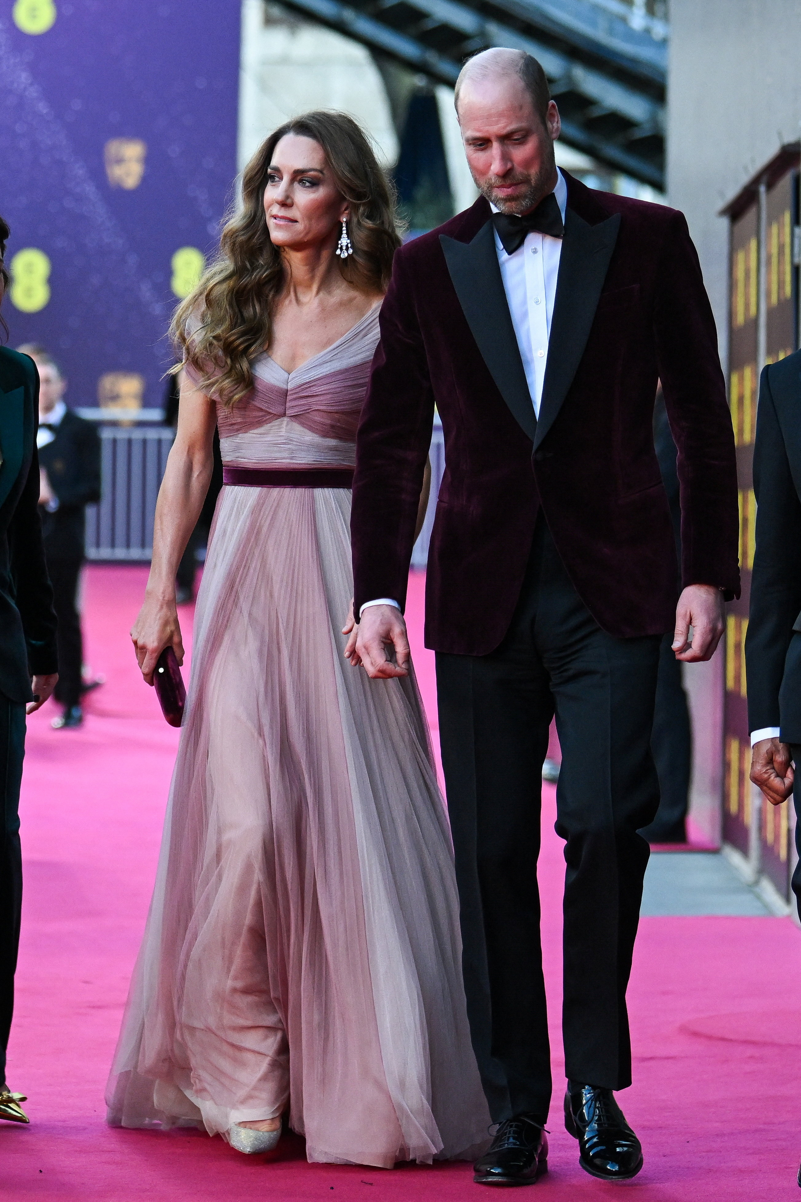Britain's William, Prince of Wales, and Catherine, Princess of Wales, to the BAFTA Film Awards 2026, at the Royal Festival Hall, Southbank Centre, in London, Britain, February 22, 2026, REUTERS/Jaimi Joy/Pool