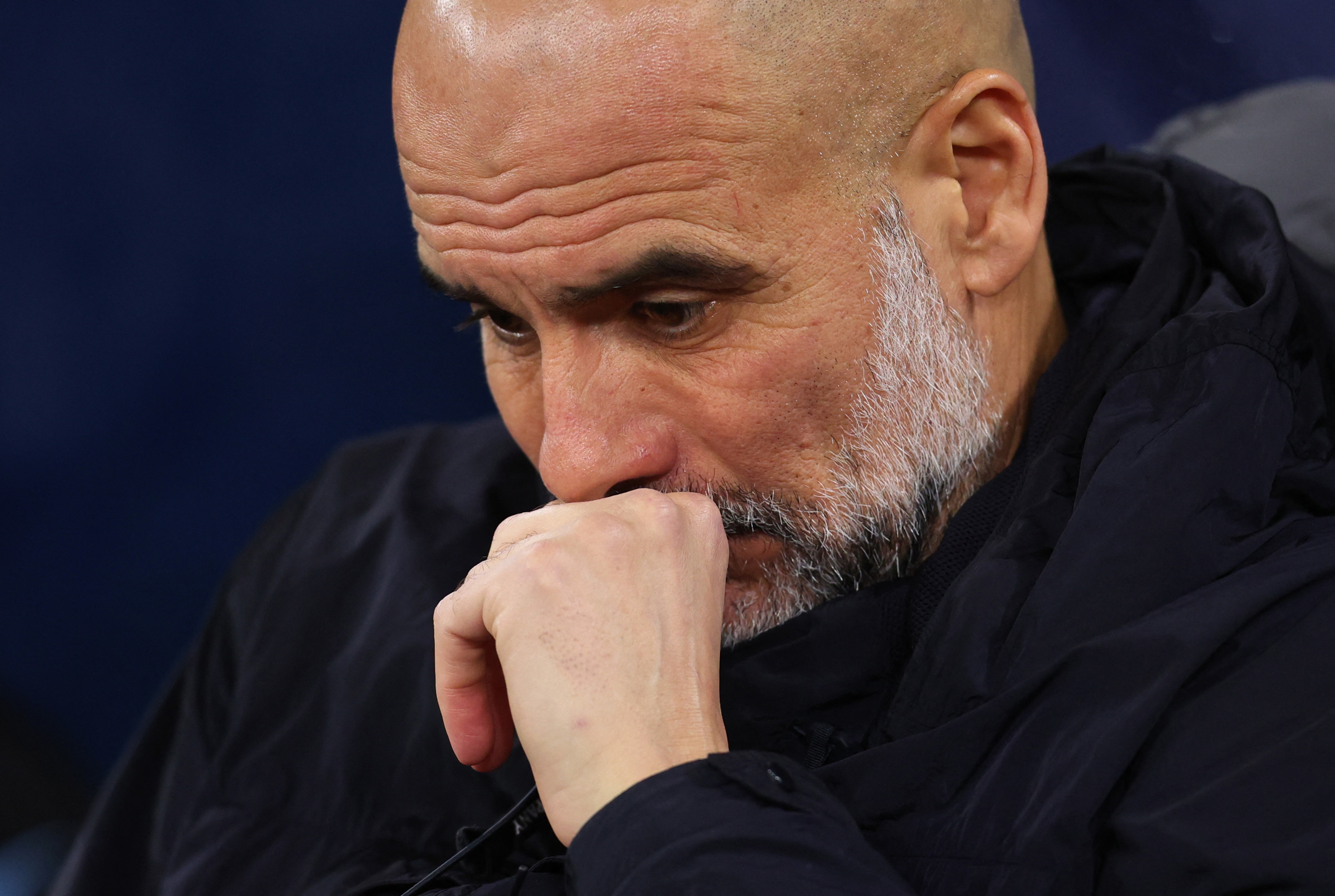 Soccer Football - Premier League - Manchester City v Newcastle United - Etihad Stadium, Manchester, Britain - February 21, 2026 Manchester City manager Pep Guardiola before the match Action Images via Reuters/Ed Sykes EDITORIAL USE ONLY. NO USE WITH UNAUT