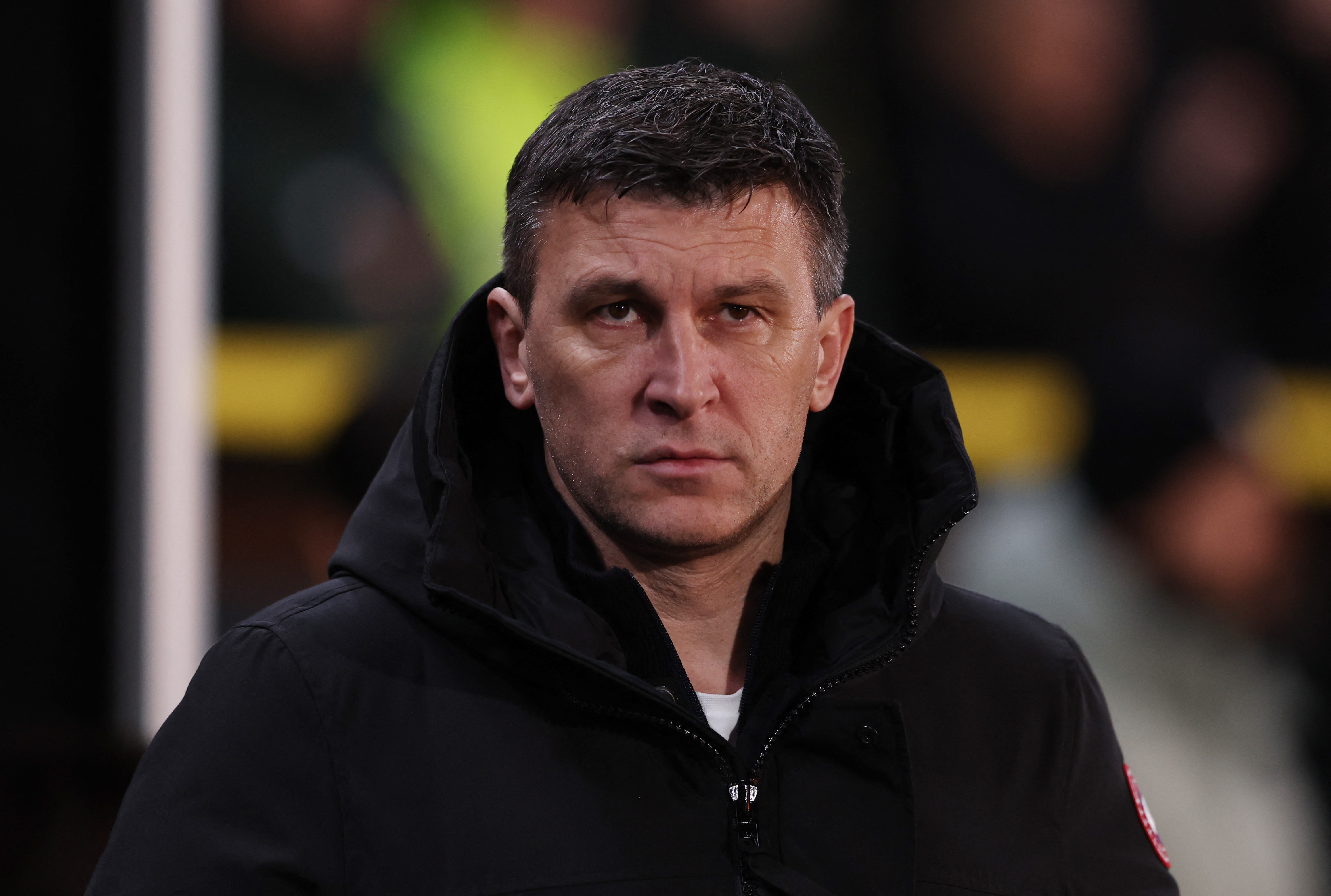 Soccer Football -  FA Cup - Fourth Round - Hull City v Chelsea  - MKM Stadium, Hull, Britain - February 13, 2026 Hull City manager Sergej Jakirovic Jakirović