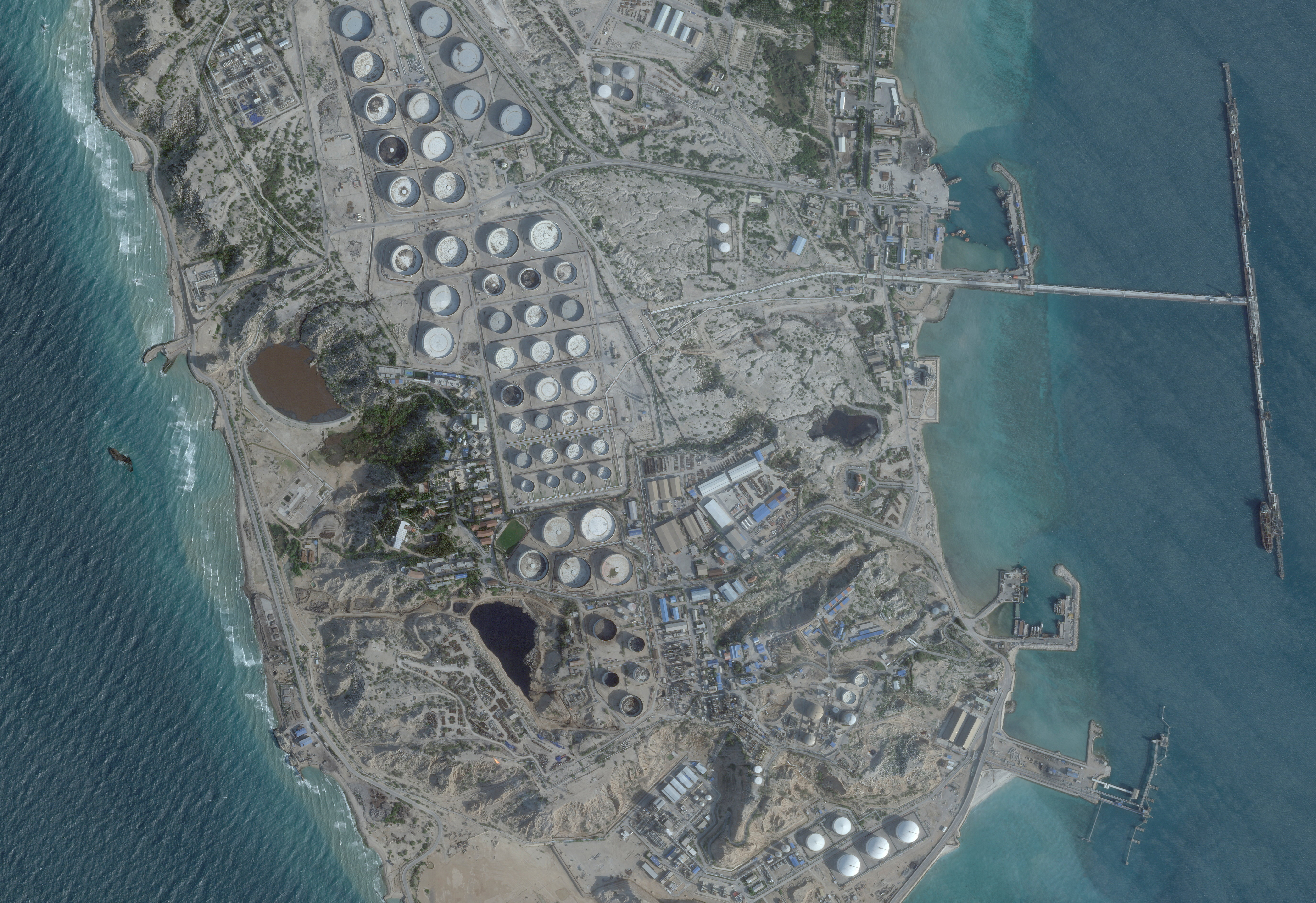 A satellite image shows an oil terminal at Kharg Island, Iran, February 25, 2026. 2026 Planet Labs PBC/Handout via REUTERS    THIS IMAGE HAS BEEN SUPPLIED BY A THIRD PARTY. MANDATORY CREDIT