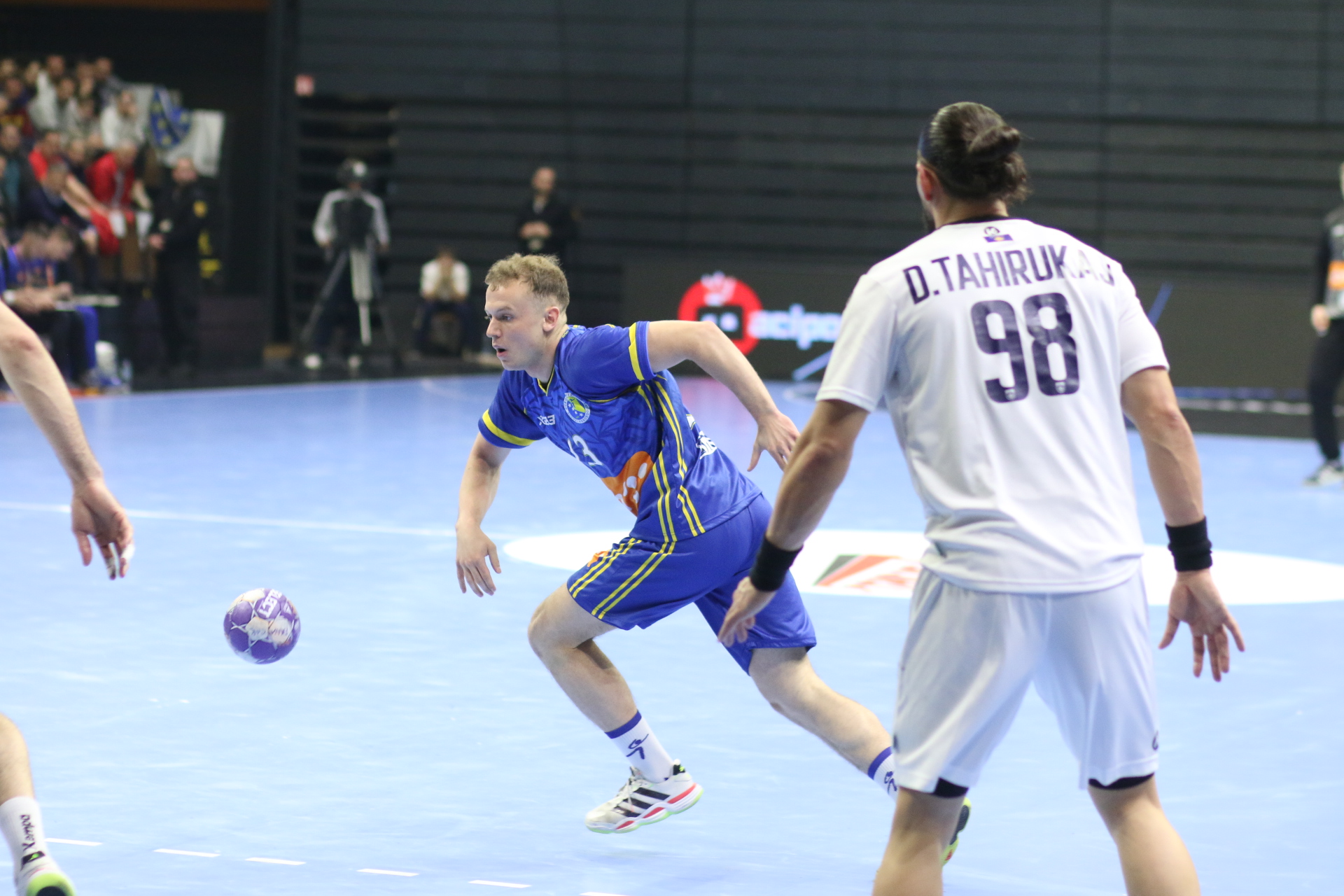 Tuzla, BiH -19. mart 2026:Rukometne reprezentacije Bosne i Hercegovine i Kosova sastale su se u dvorani Mejdan u Tuzli, BiH 19. marta 2026. ( Ahmet Besic - Anadolu Agency )