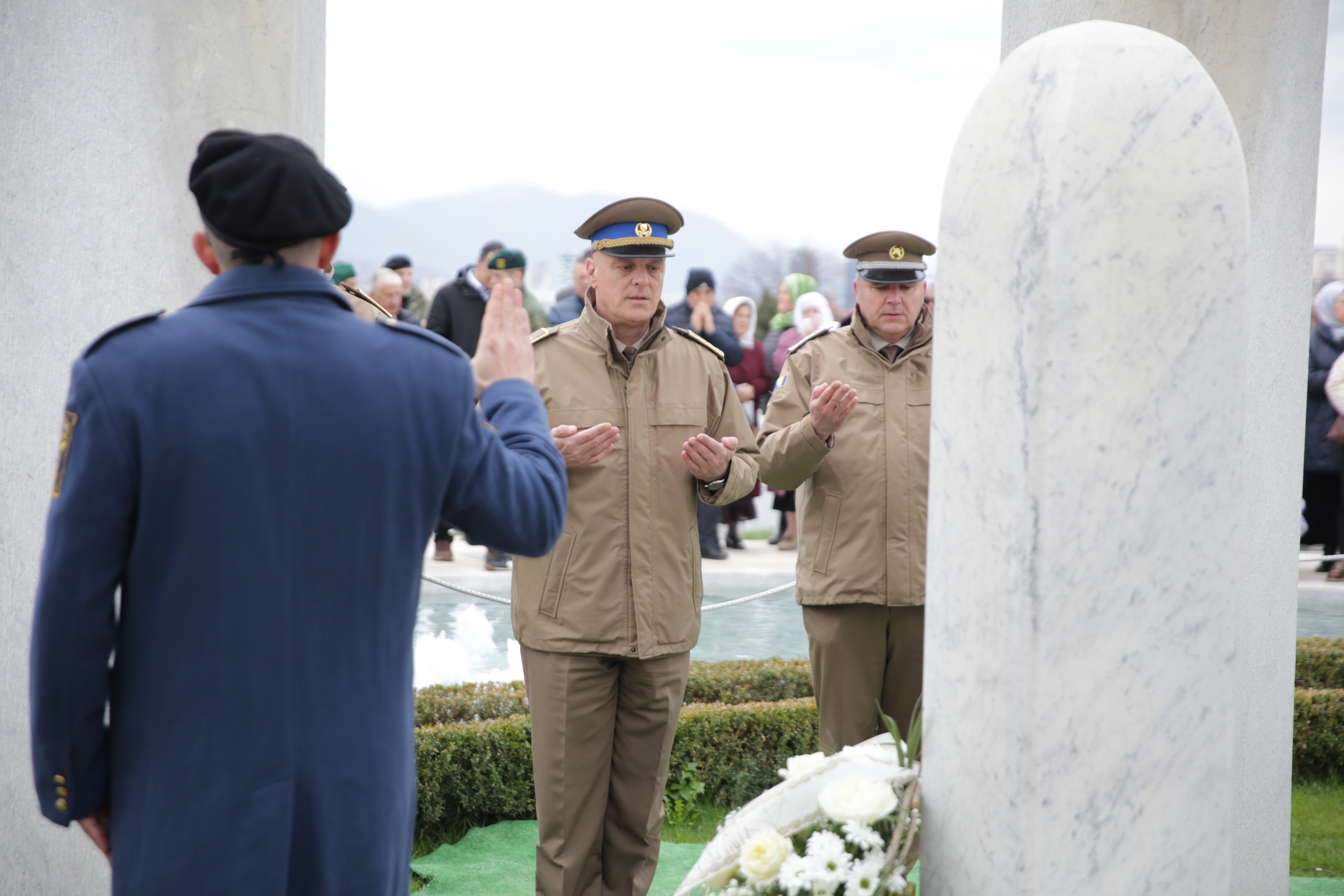 Sarajevo, BiH - 21. mart 2026: U Bosni i Hercegovini se danas, drugog dana Ramazanskog bajrama, obilježava Dan šehida, a centralni događaj održan je na Šehidskom mezarju Kovači u Sarajevu. ( Denis Zuberi - Anadolu Agency )