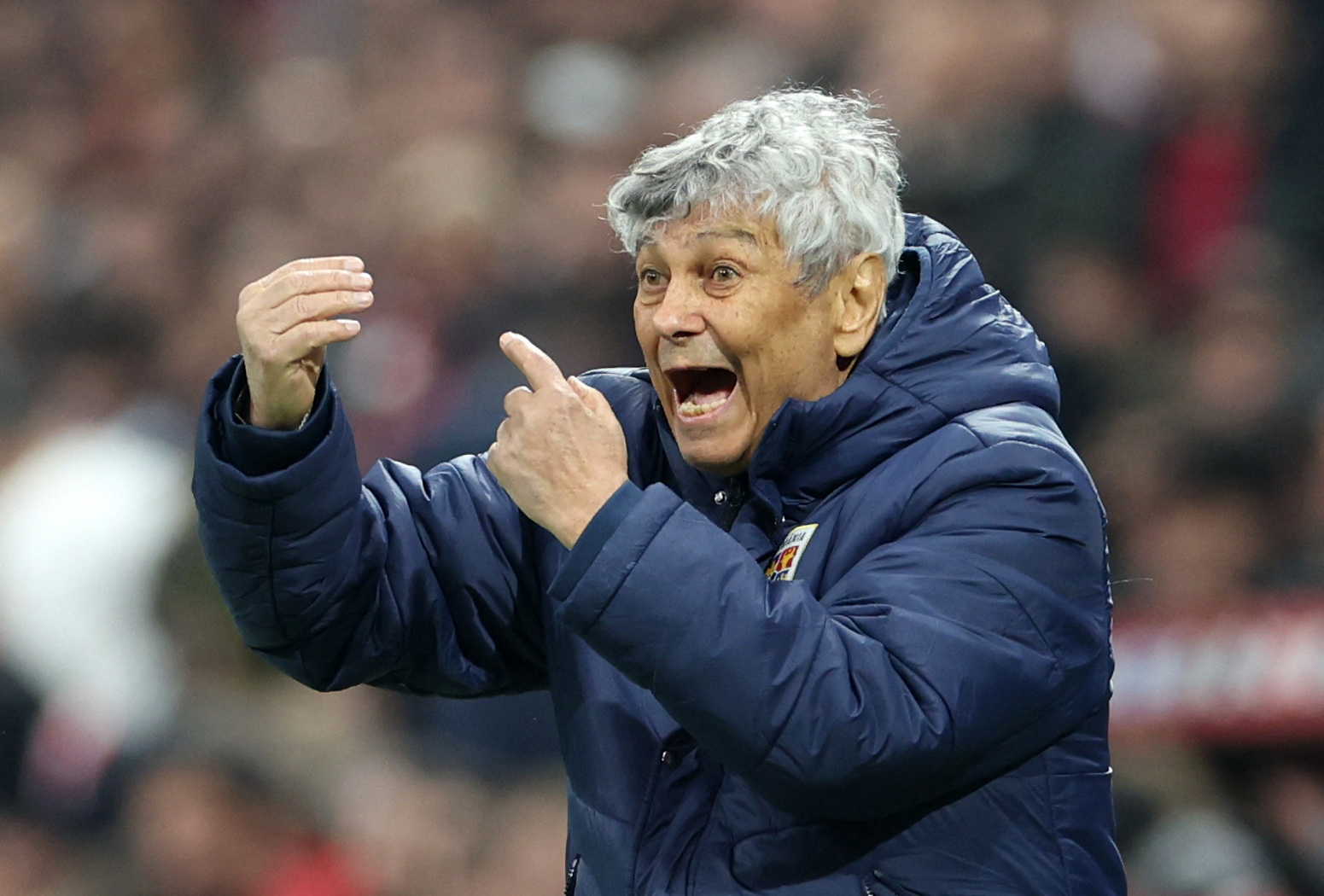Soccer Football - FIFA World Cup - UEFA Qualifiers - Semi Final - Turkey v Romania - Tupras Stadyumu, Istanbul, Turkey - March 26, 2026   Romania coach Mircea Lucescu reacts REUTERS/Murad Sezer