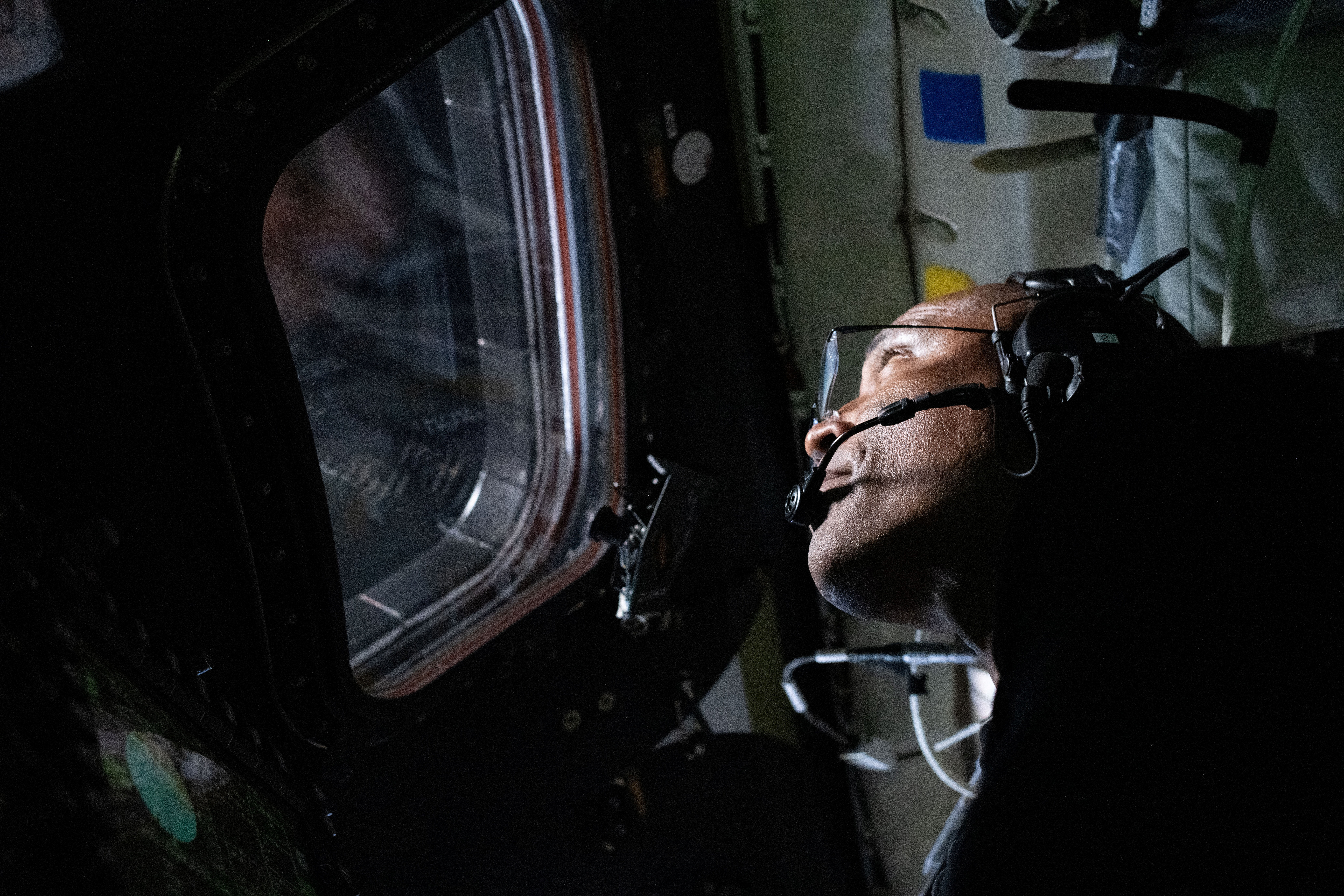 NASA astronaut and Artemis II Pilot Victor Glover is pictured here in the Orion spacecraft during the Artemis II lunar flyby April 6, 2026. NASA/Handout via REUTERS THIS IMAGE HAS BEEN SUPPLIED BY A THIRD PARTY.