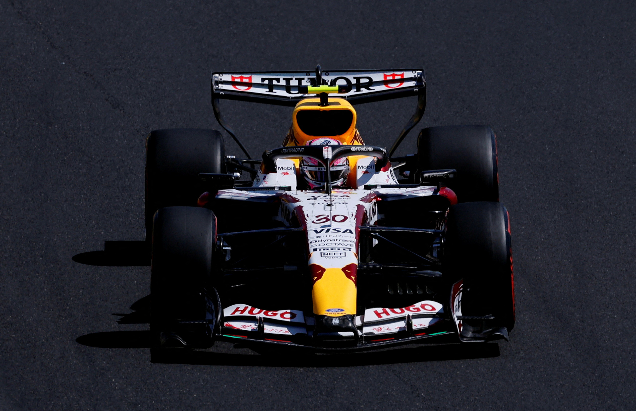 FILE PHOTO: Formula One F1 - Japanese Grand Prix - Suzuka Circuit, Suzuka, Japan - March 27, 2026 Racing Bulls' Liam Lawson in action during the first practice session REUTERS/Kim Kyung-Hoon/File Photo