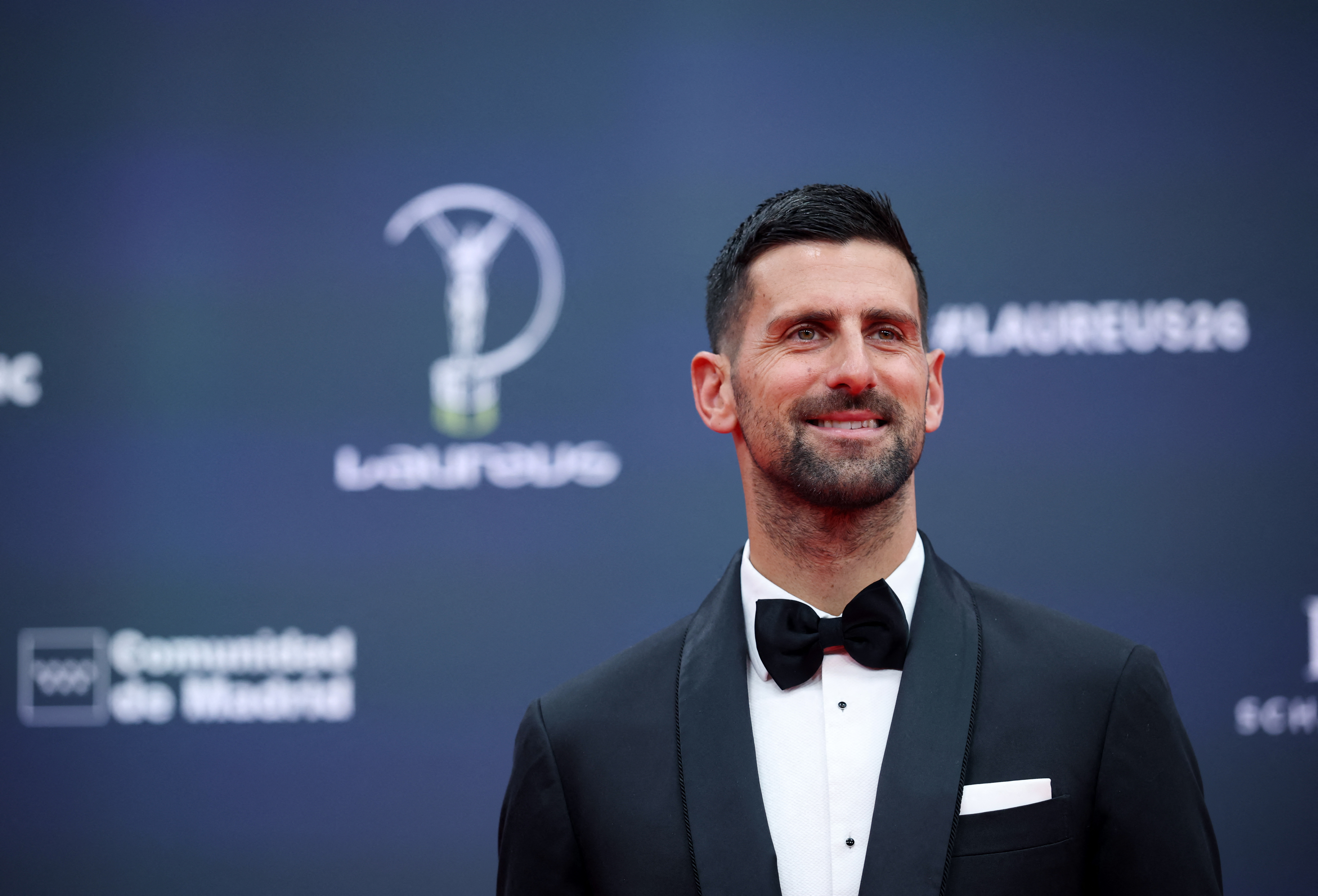 Laureus World Sports Awards - Palacio de Cibeles, Madrid, Spain - April 20, 2026 Serbia's Novak Djokovic poses on the red carpet ahead of the awards ceremony REUTERS/Isabel Infantes