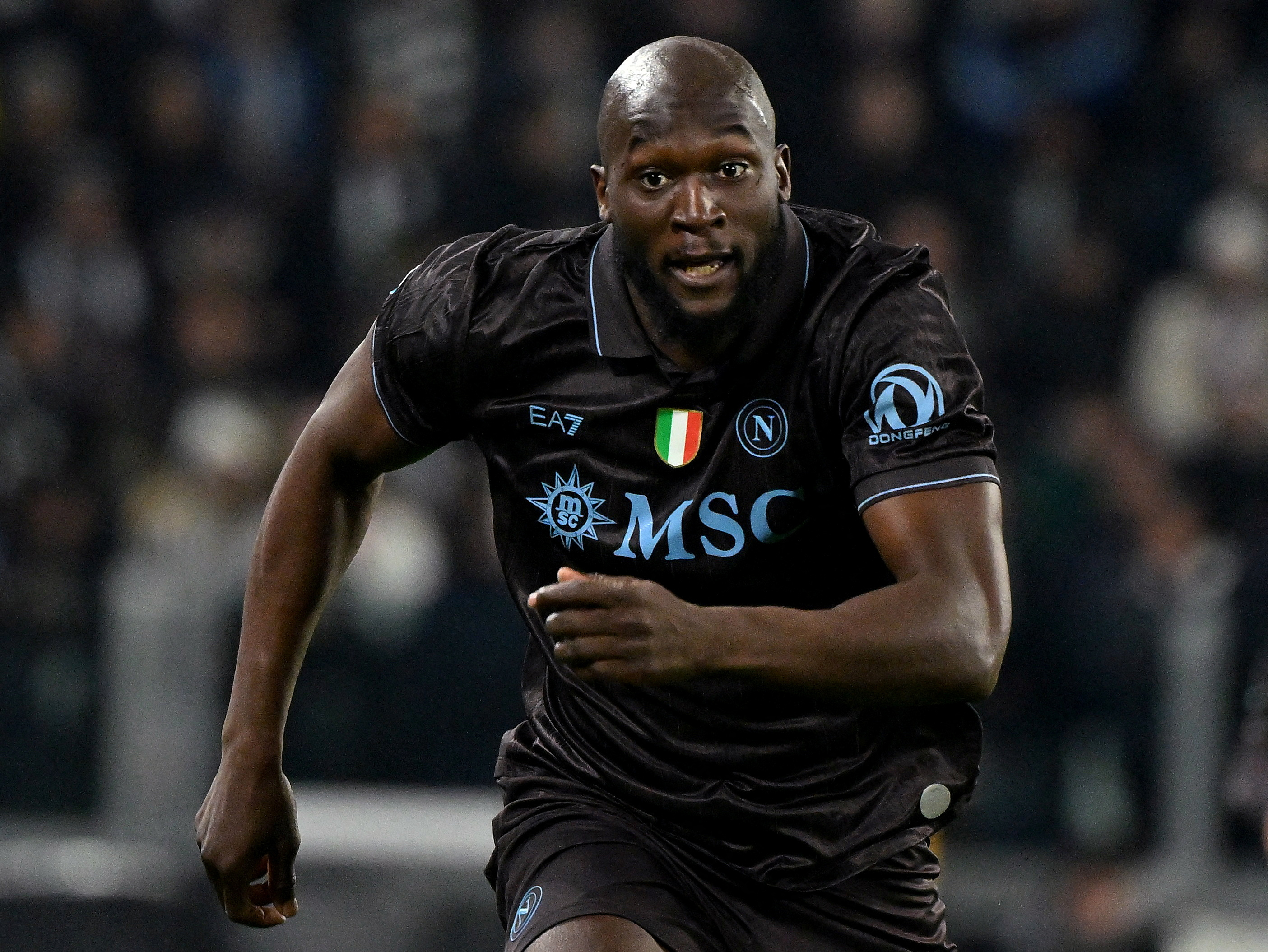 FILE PHOTO: Soccer - Serie A - Juventus v Napoli - Allianz Stadium, Turin, Italy - January 25, 2026 Napoli's Romelu Lukaku REUTERS/Alberto Lingria/File Photo