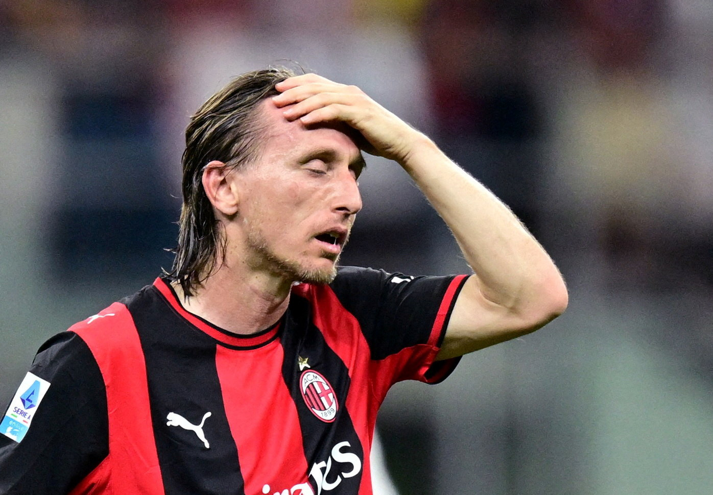 Soccer Football - Serie A - AC Milan v Cagliari - San Siro, Milan, Italy - May 24, 2026 AC Milan's Luka Modric looks dejected after the match REUTERS/Daniele Mascolo     TPX IMAGES OF THE DAY