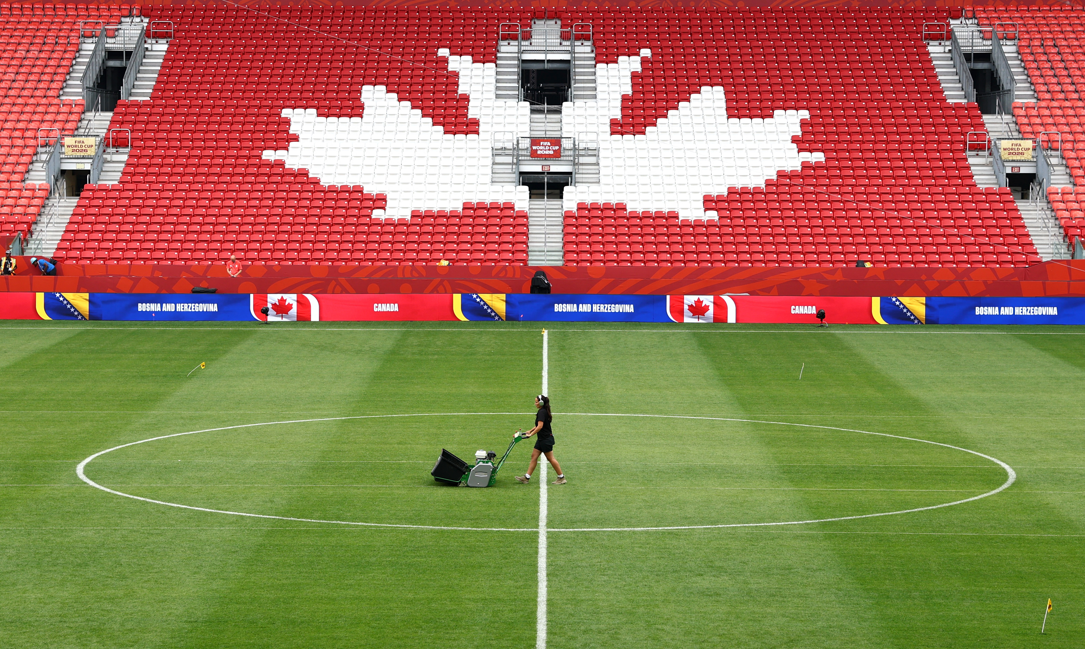 Soccer Football - FIFA World Cup 2026 - Group B - Canada v Bosnia and Herzegovina - Preview - Toronto Stadium, Toronto, Canada - June 10, 2026 General view inside the stadium ahead of the match REUTERS/Bernadett Szabo