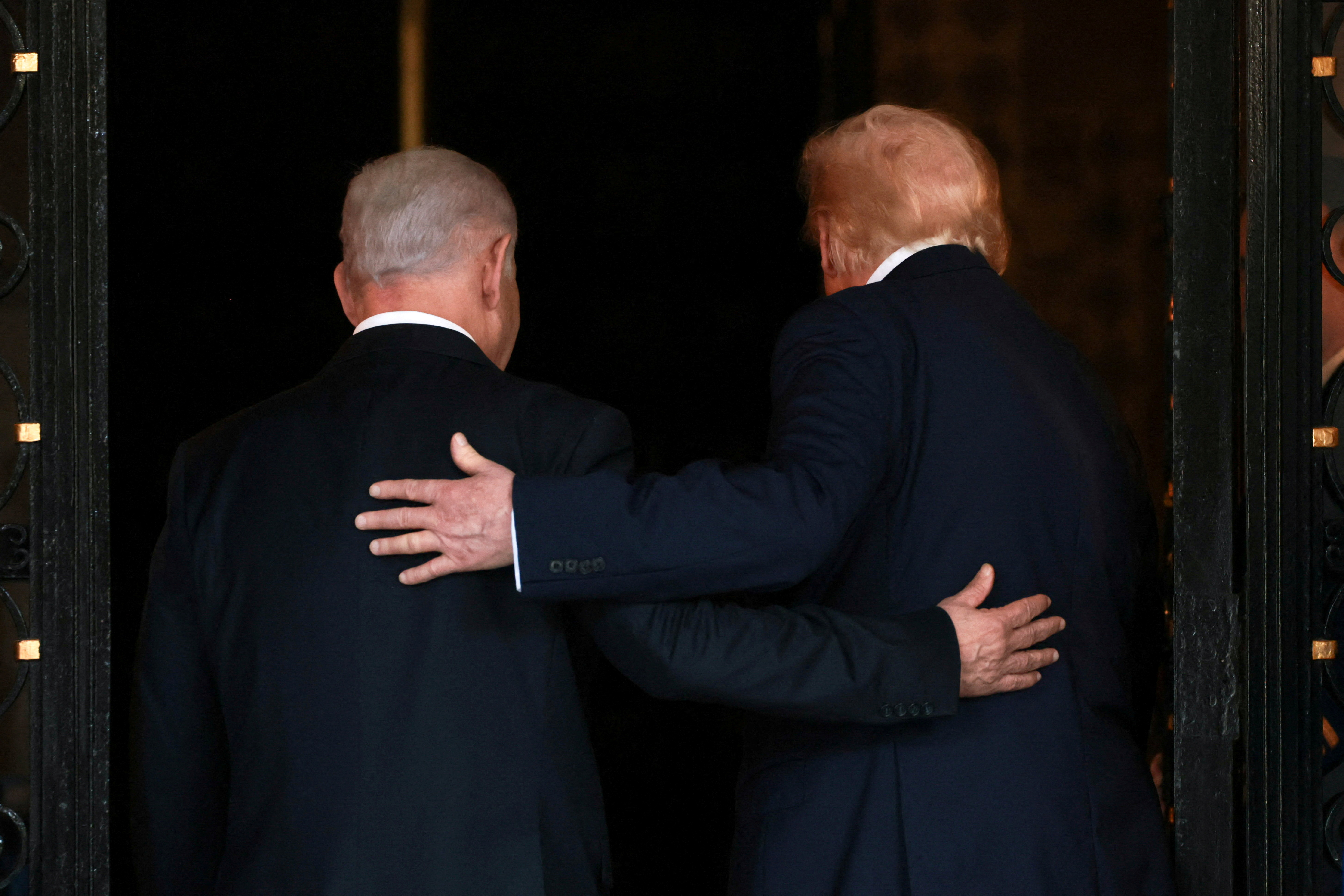FILE PHOTO: U.S. President Donald Trump and Israeli Prime Minister Benjamin Netanyahu