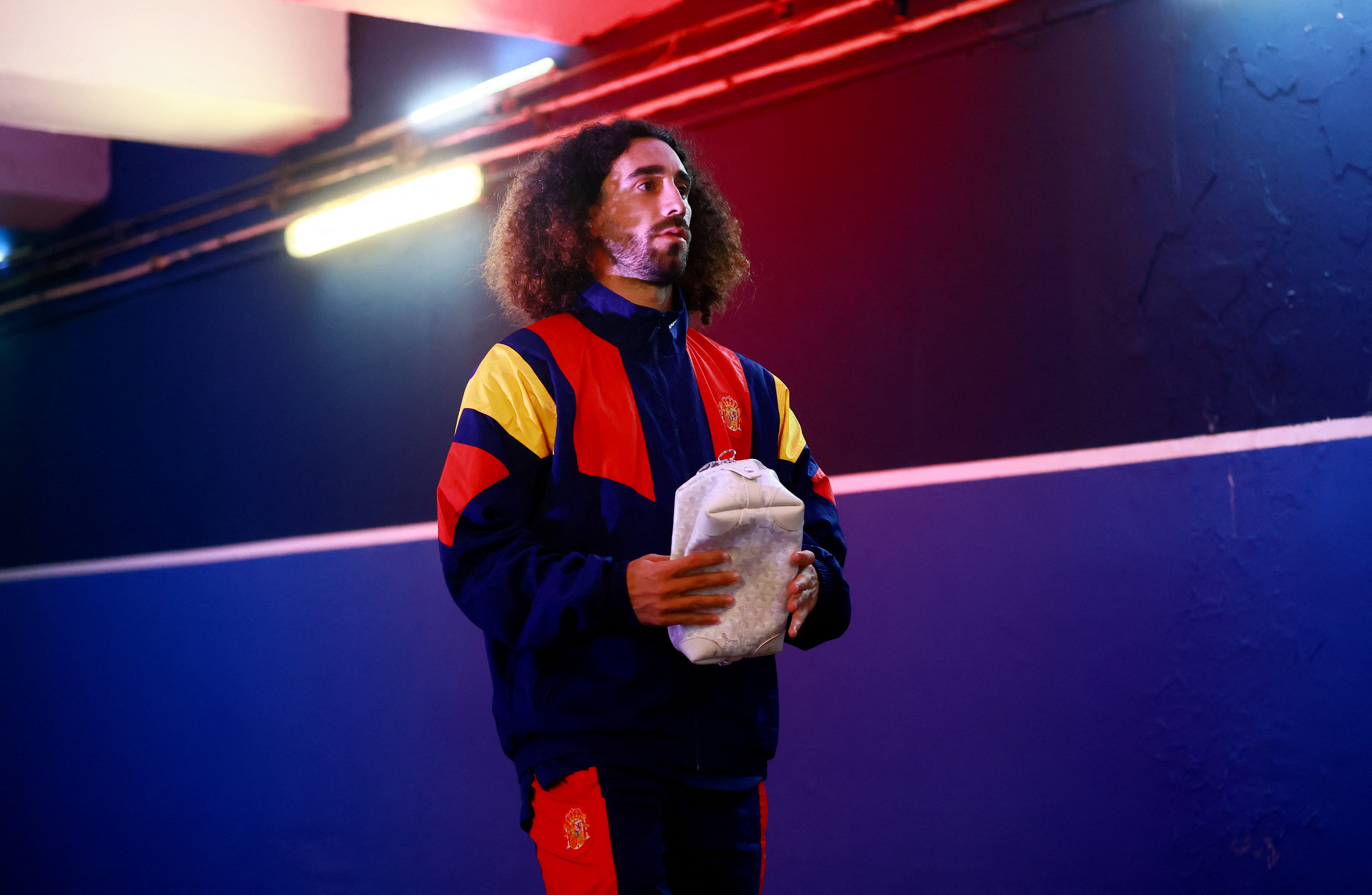 2026-06-Soccer Football - International Friendly - Peru v Spain - Estadio Cuauhtemoc, Puebla, Mexico - June 8, 2026 Spain's Marc Cucurella arrives to the stadium before the match REUTERS/Eloisa Sanchez-FRIENDLY-PER-ESP