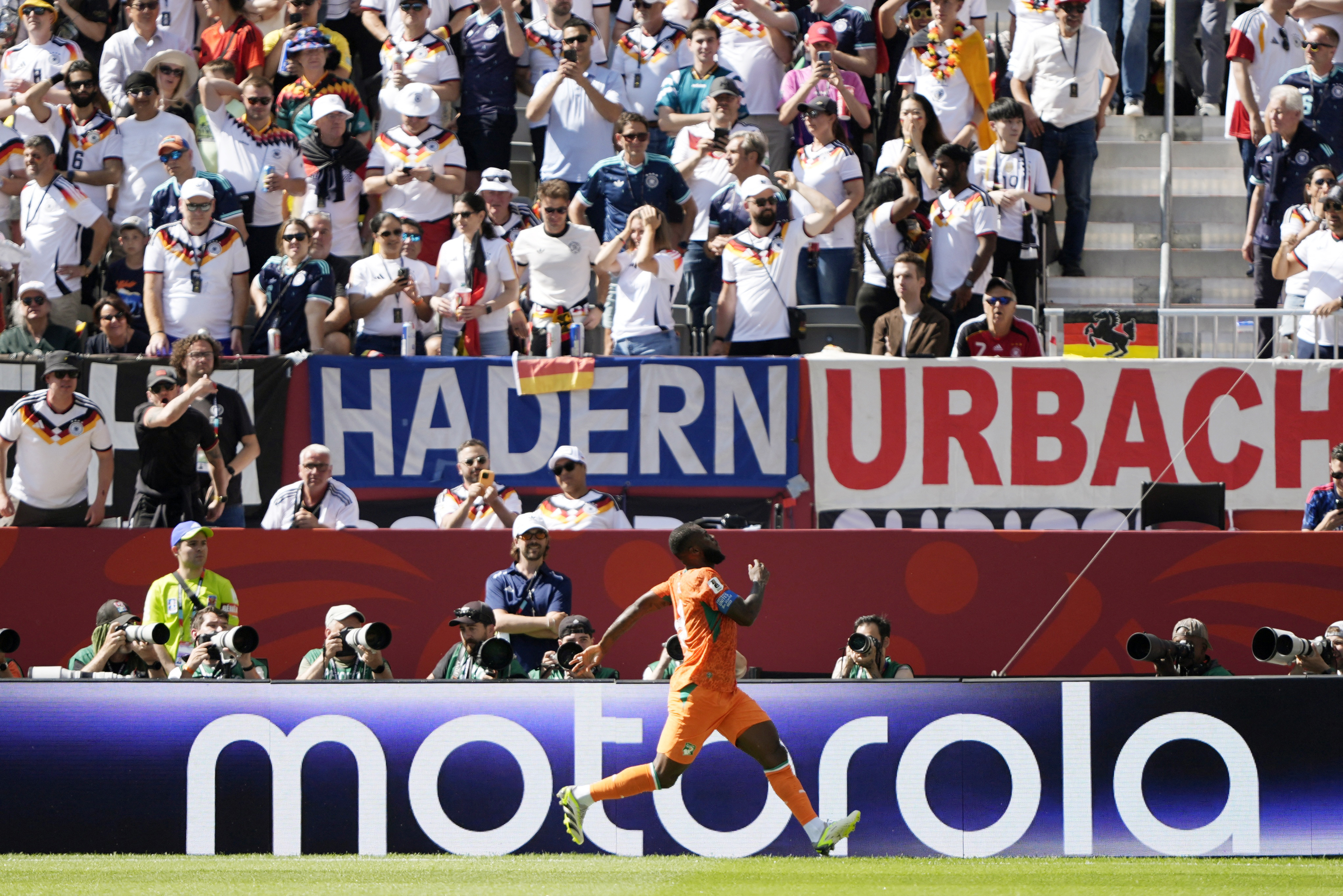Soccer Football - FIFA World Cup 2026 - Group E - Germany v Ivory Coast - Toronto Stadium, Toronto, Canada - June 20, 2026 Ivory Coast's Franck Kessie celebrates scoring their first goal IMAGN IMAGES via Reuters/John E Sokolowski