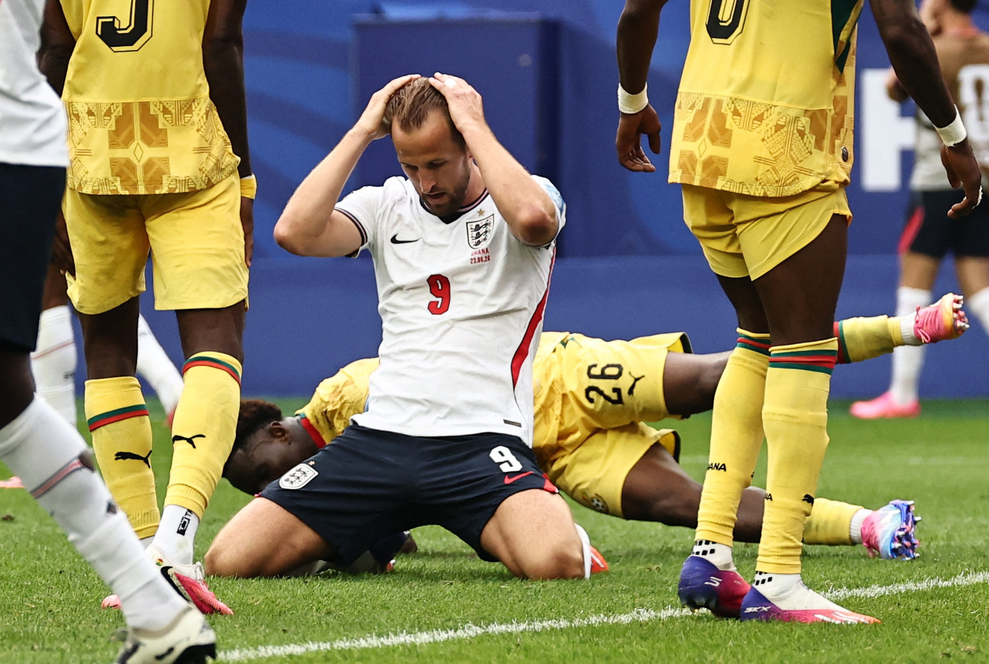 Soccer - FIFA World Cup 2026 - Group L - England v Ghana - Boston Stadium, Foxborough, Massachusetts, U.S. - June 23, 2026 England's Harry Kane reacts after he misses a chance to score IMAGN IMAGES via Reuters/Winslow Townson