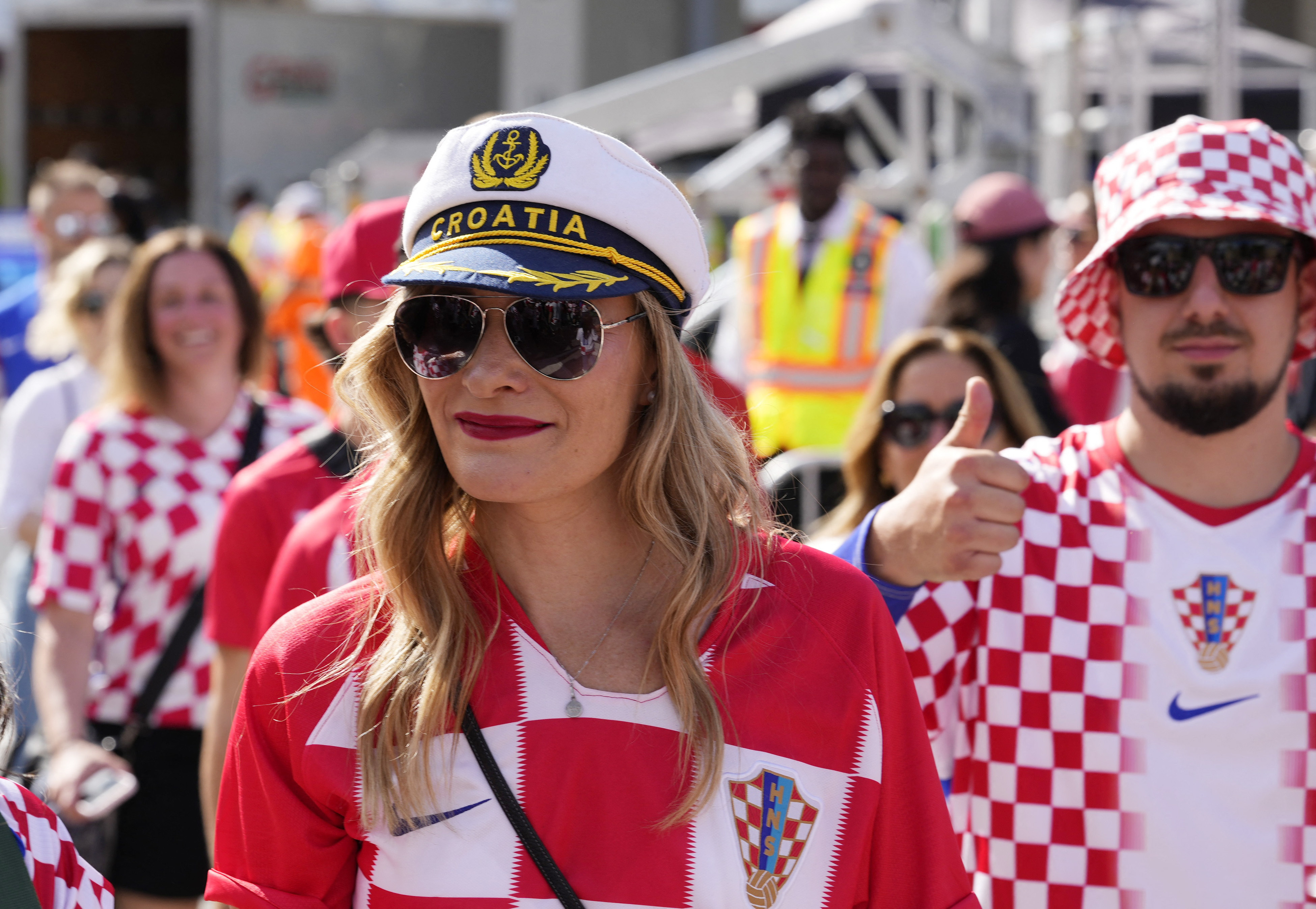 Soccer Football - FIFA World Cup 2026 - Group L - Panama v Croatia - Toronto Stadium, Toronto, Canada - June 23, 2026 Croatia fans outside the stadium before the match IMAGN IMAGES via Reuters/John E Sokolowski