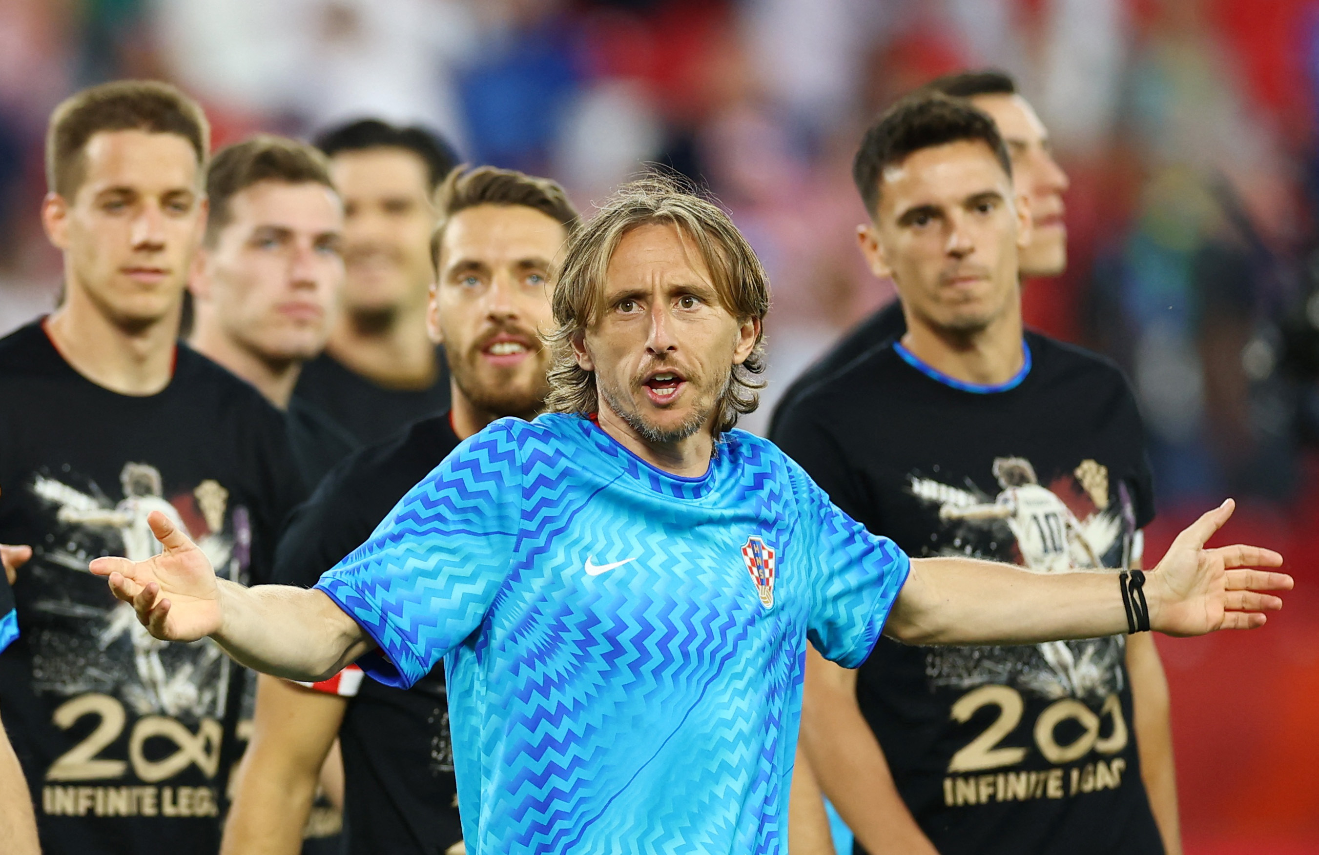 Soccer Football - FIFA World Cup 2026 - Group L - Panama v Croatia - Toronto Stadium, Toronto, Canada - June 23, 2026 Croatia's Luka Modric reacts after the match REUTERS/Piroschka Van De Wouw