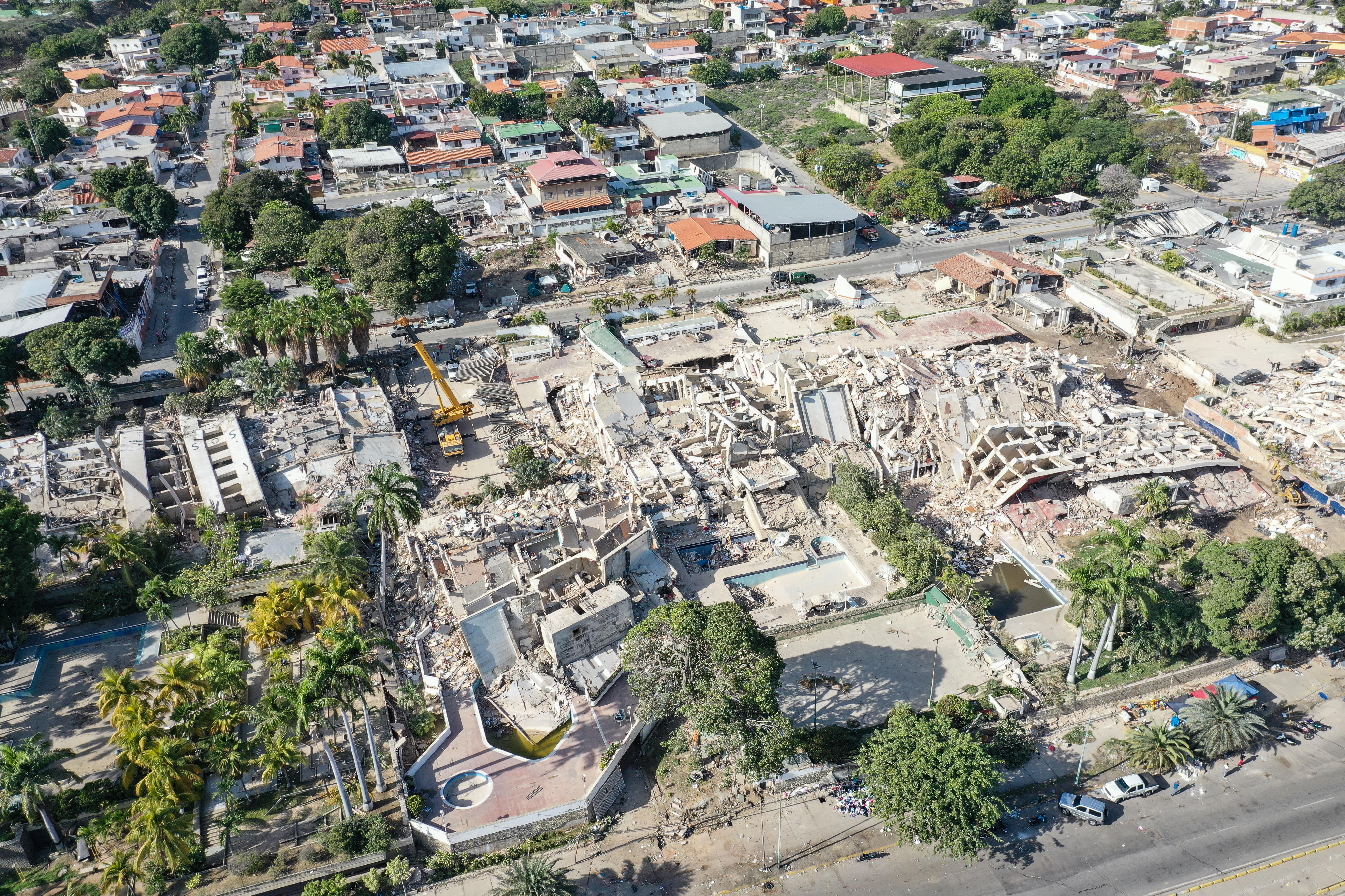 LA GUAIRA, VENECUELA - 29. JUNI: Pogled iz zraka na Caravelladi i Caribim dva najpopularnija primorska naselja za turiste u gradu La Guairi nakon zemljotresa koji su pogodili Venecuelu 25. juna. ( Hasret Cem Tekkeşinoğlu - Anadolu Agency )
