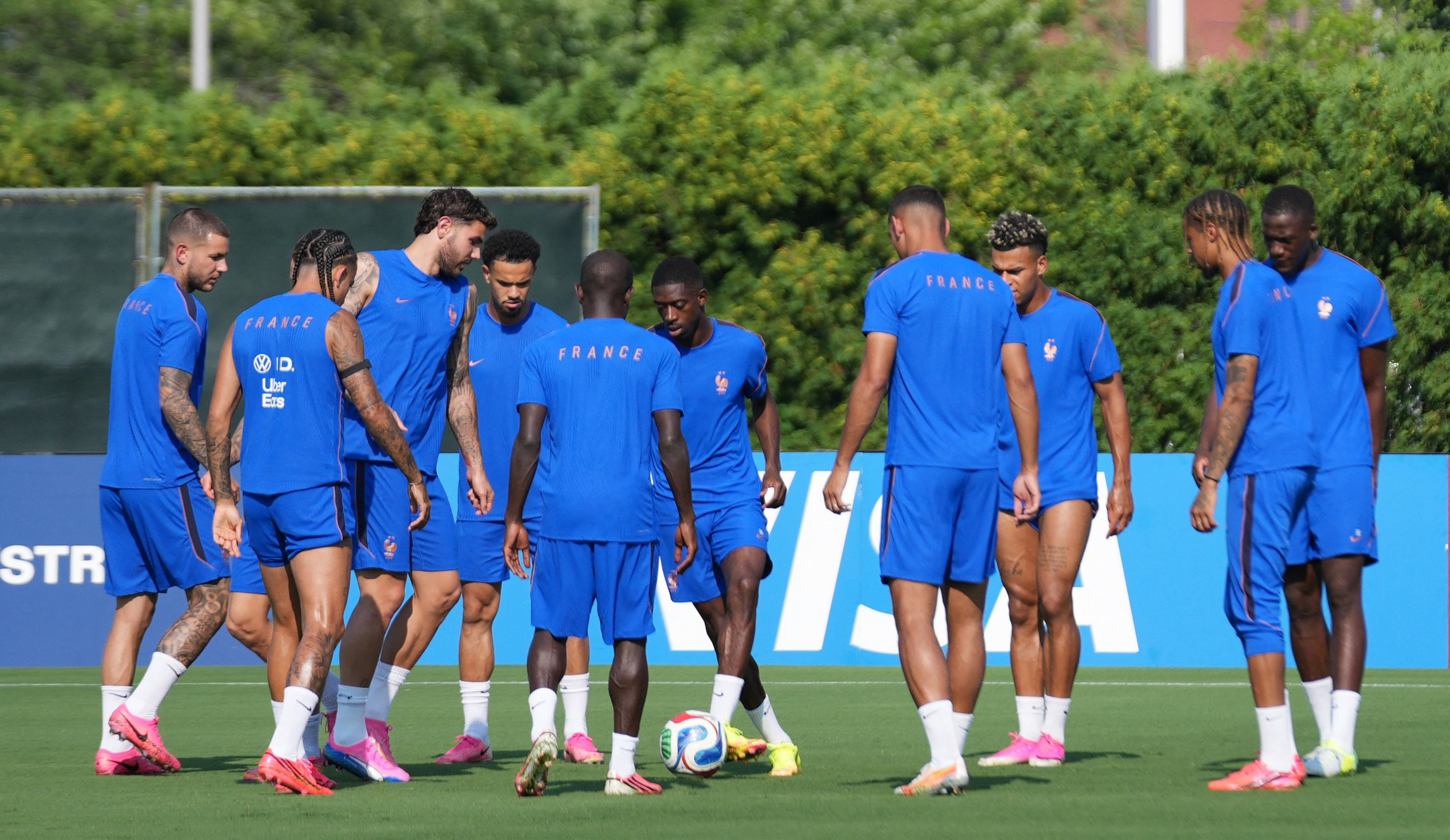 Soccer Football - FIFA World Cup 2026 - France Training - Philadelphia Eagles Performance Centre, Philadelphia, Pennsylvania, U.S. - July 3, 2026 France players during training IMAGN IMAGES via Reuters/James Lang