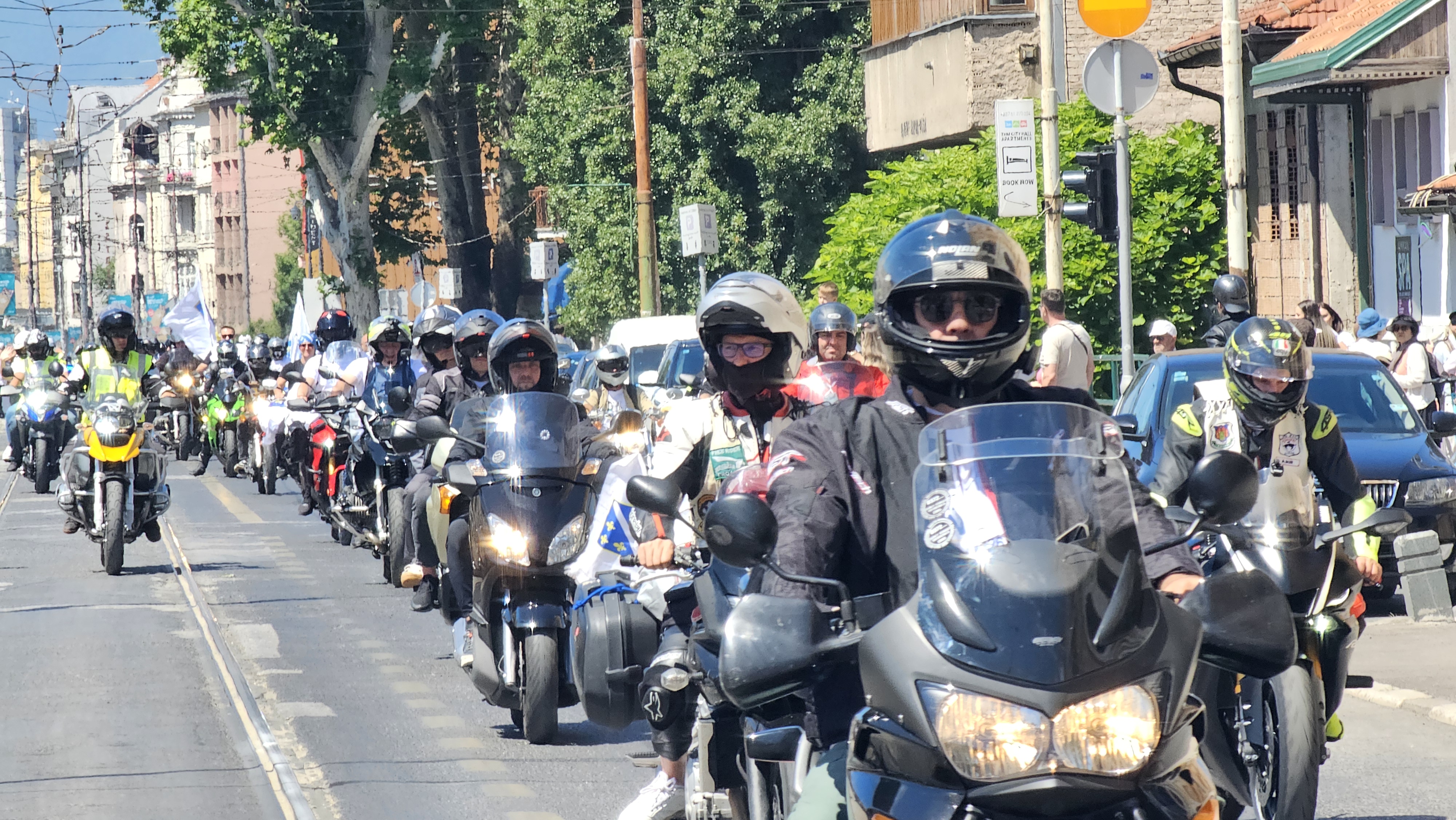 Sarajevo, BiH - 10.juli 2026. godine:Polazak kolone učesnika Motomaratona