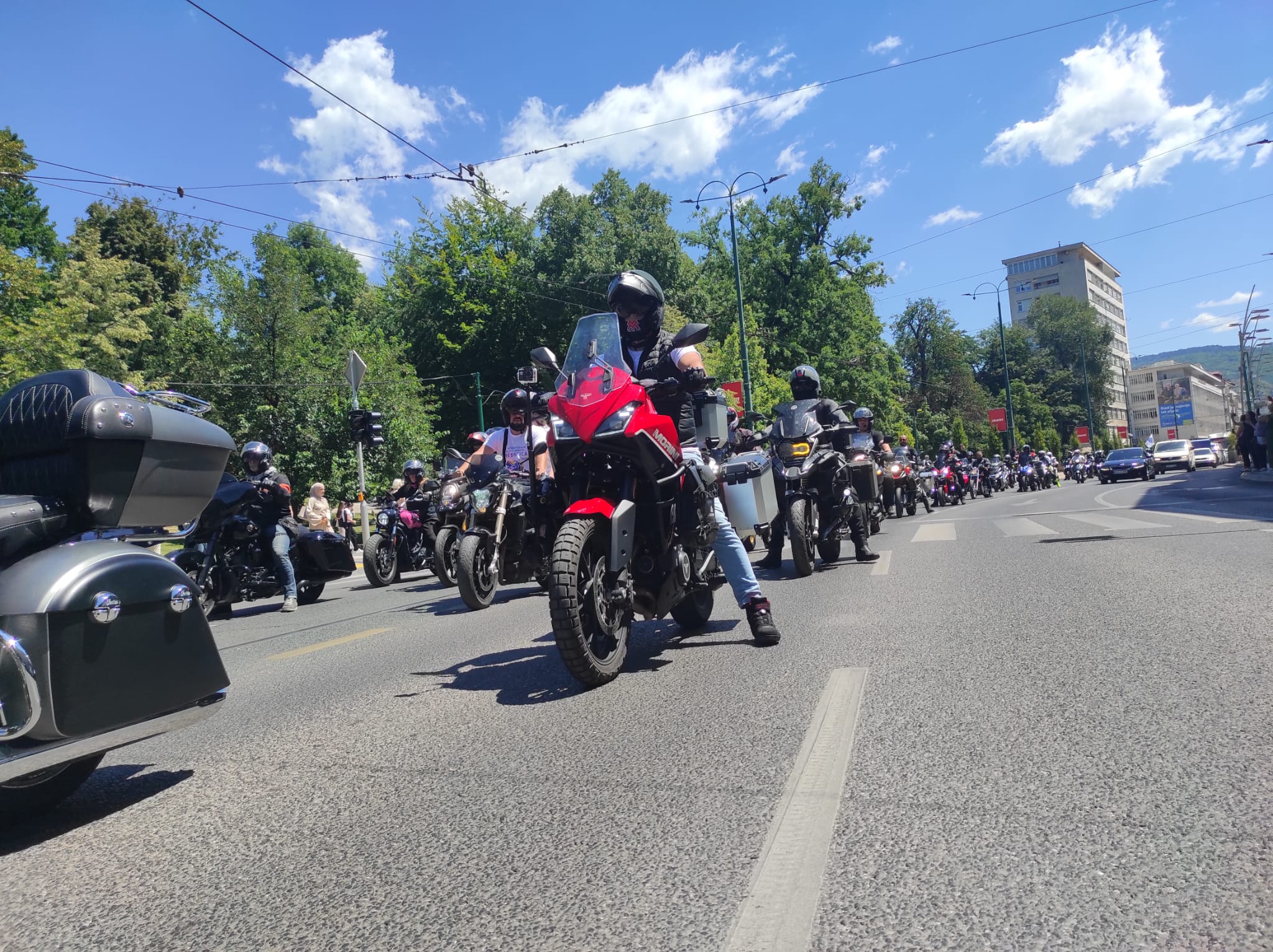 Sarajevo, BiH - 10.juli 2026. godine:Polazak kolone učesnika Motomaratona