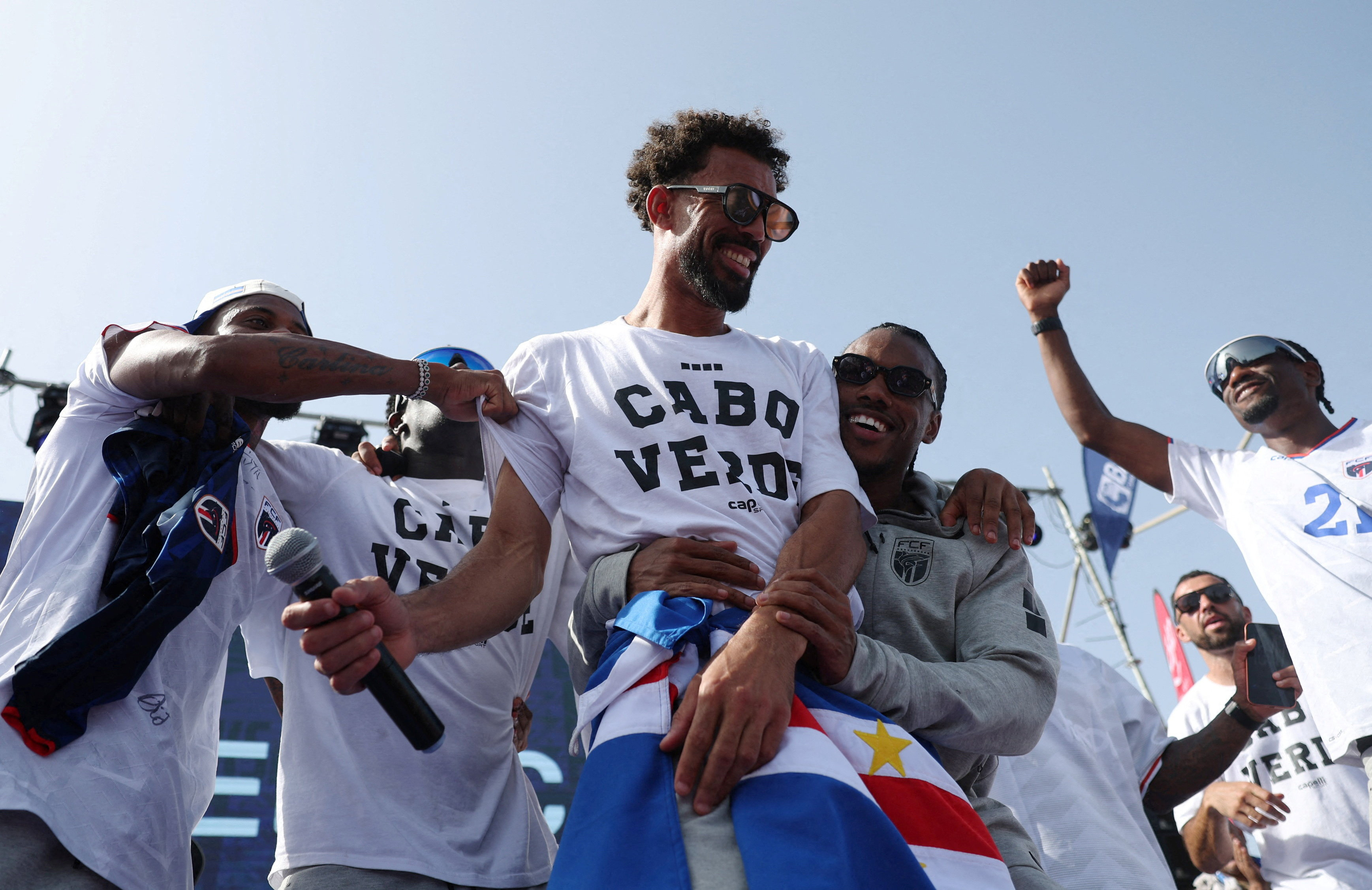 Soccer Football - FIFA World Cup 2026 - Cape Verde arrive home in Praia - Praia, Cap