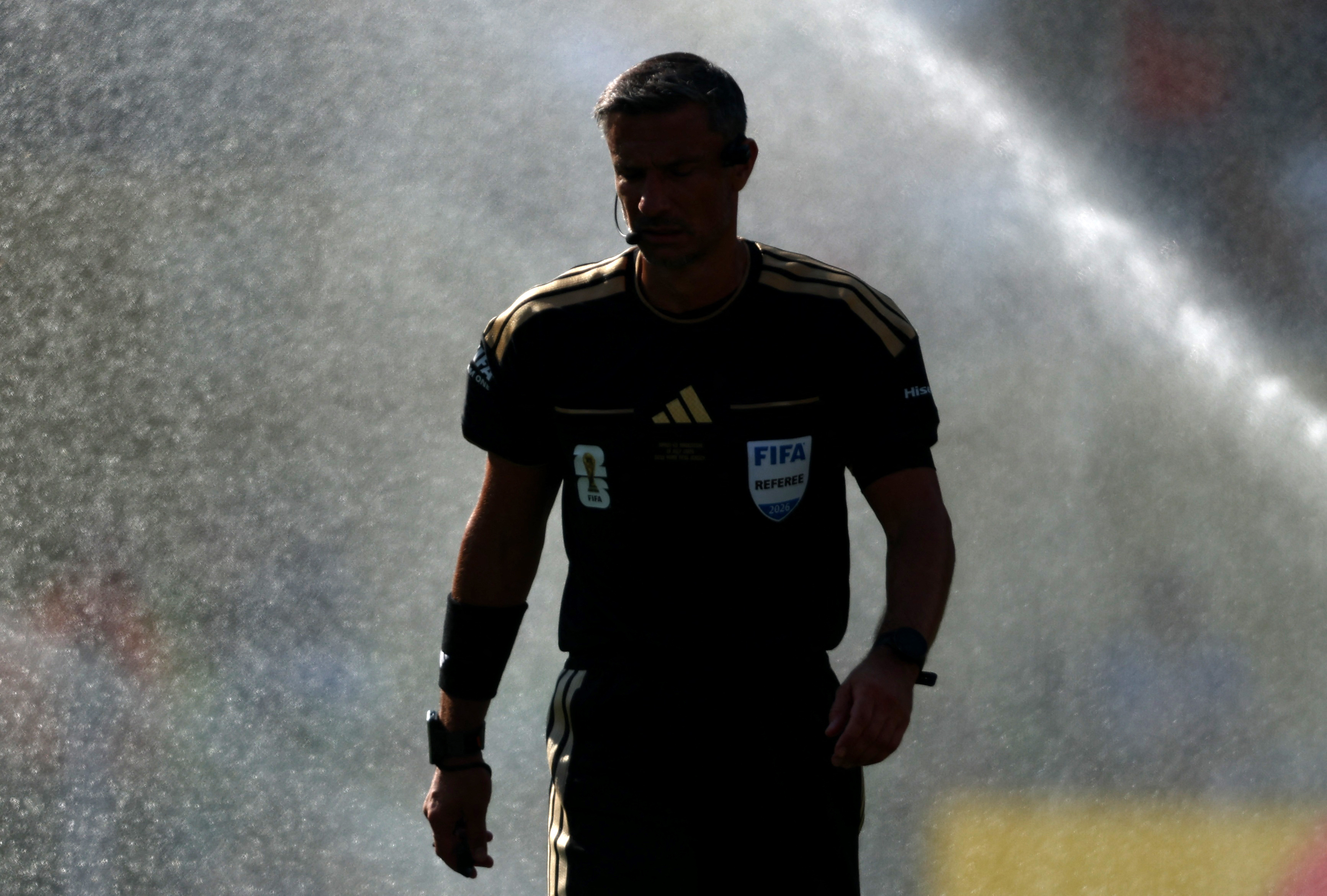 Soccer Football - FIFA World Cup 2026 - Final - Spain v Argentina - New York/New Jersey Stadium, East Rutherford, New Jersey, U.S. - July 19, 2026 Referee Slavko Vincic during the match IMAGN IMAGES via Reuters/Vincent Carchietta