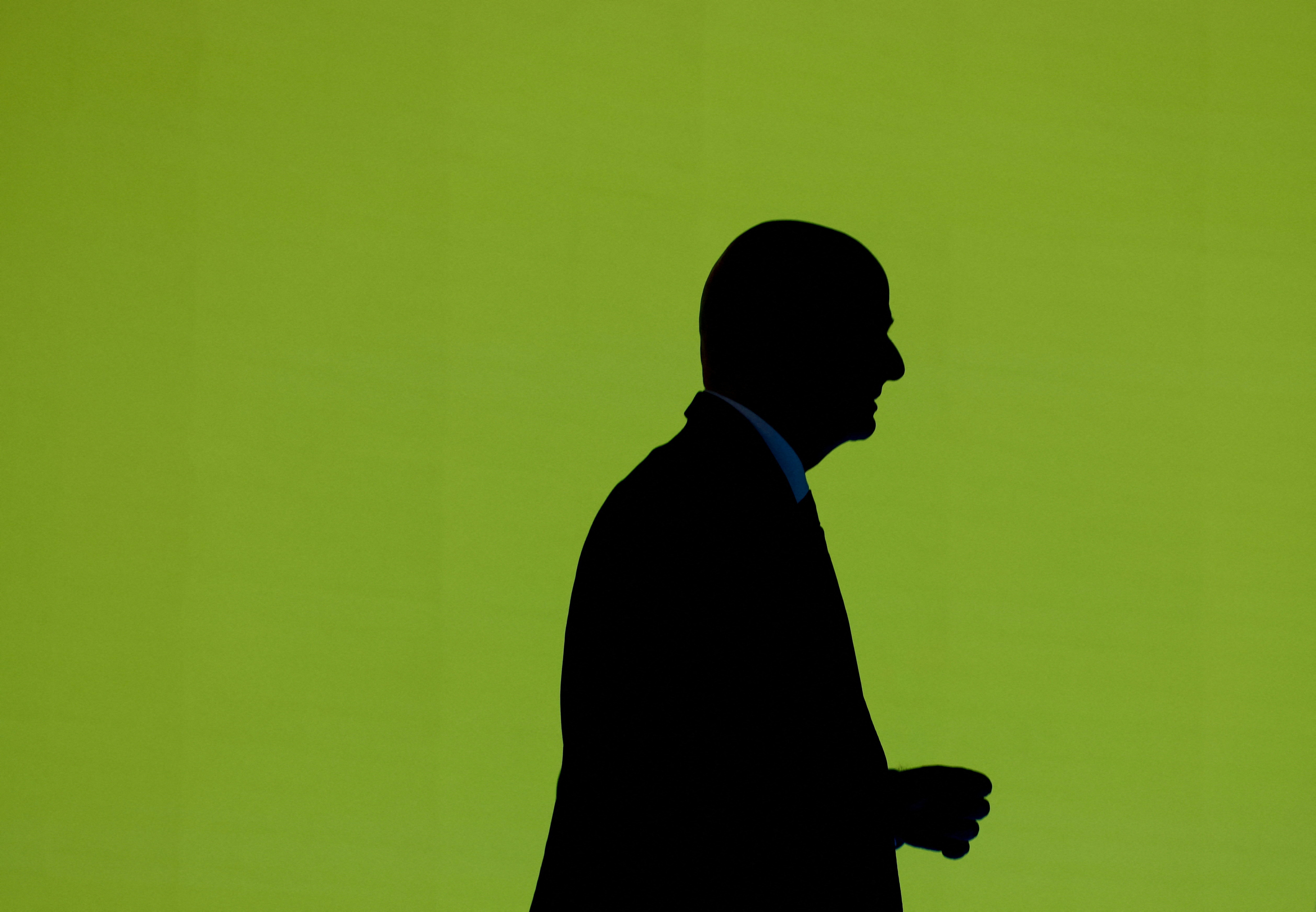 FILE PHOTO: Soccer Football - World Cup Playoff Tournament and European Playoff draws - FIFA Headquarters, Zurich, Switzerland - November 20, 2025 FIFA president Gianni Infantino during the draw REUTERS/Denis Balibouse/File Photo
