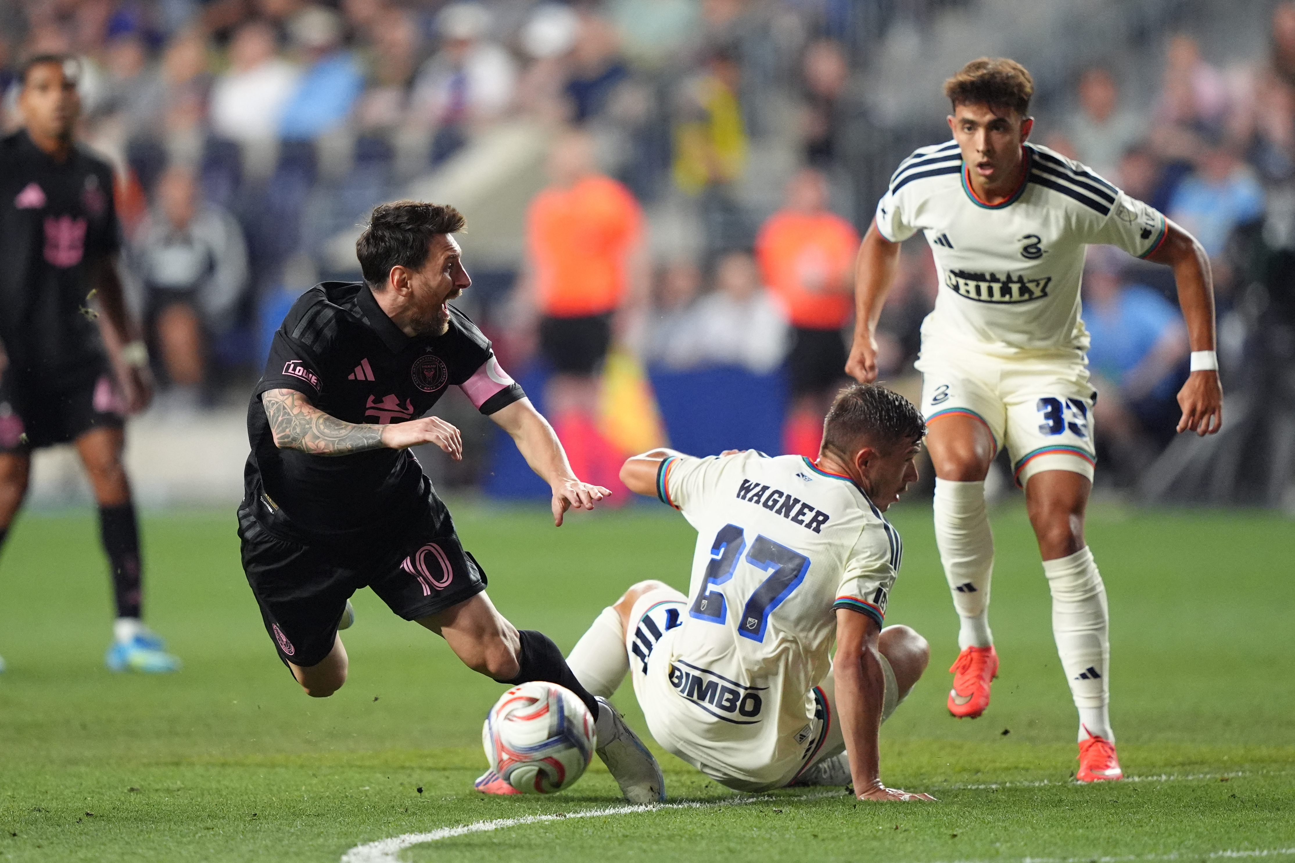 Aug 19, 2026; Chester, Pennsylvania, USA; Inter Miami CF forward Lionel Messi (10)