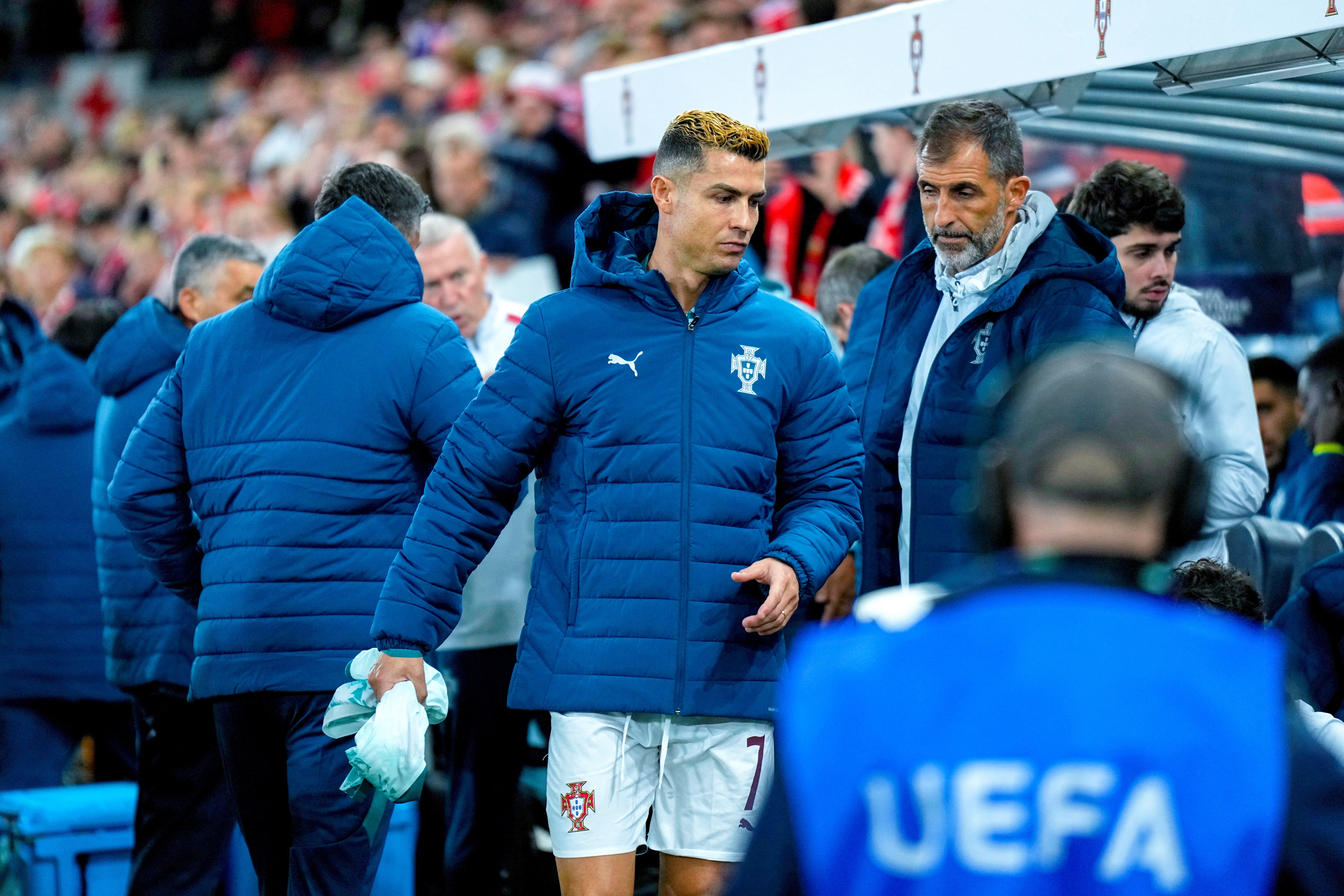 Soccer Football - Nations League - Group A4 - Norway v Portugal - Ullevaal Stadion, Oslo, Norway - September 27, 2026 Portugal's Cristiano Ronaldo before the match  Cornelius Poppe/NTB via REUTERS    ATTENTION EDITORS - THIS IMAGE WAS PROVIDED BY A THIRD
