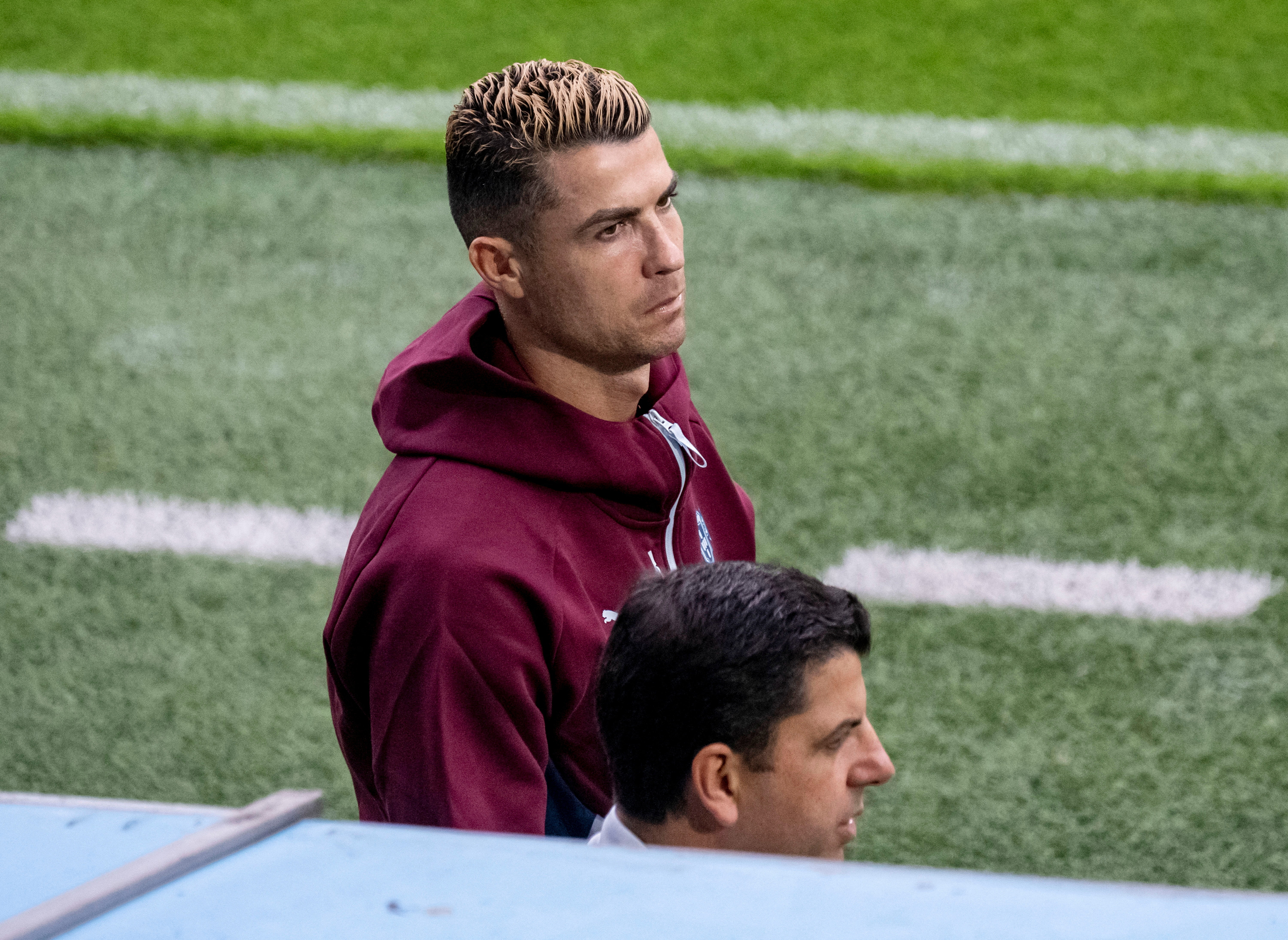 Soccer Football - UEFA Nations League - Group A4 - Portugal Training - Eleda Stadium, Malmo, Sweden - September 29, 2026
Portugal's Cristiano Ronaldo during training  Johan Nilsson/TT News Agency via REUTERS     ATTENTION EDITORS - THIS IMAGE WAS PROVIDED