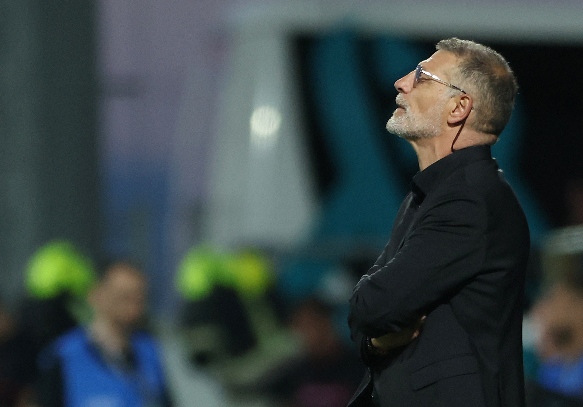 Soccer Football - UEFA Nations League - Group A3 - Croatia v England - Stadion HNK Rijeka, Rijeka, Croatia - October 3, 2026 Croatia coach Slaven Bilic reacts after England's Bukayo Saka scored their fourth goal REUTERS/Antonio Bronic